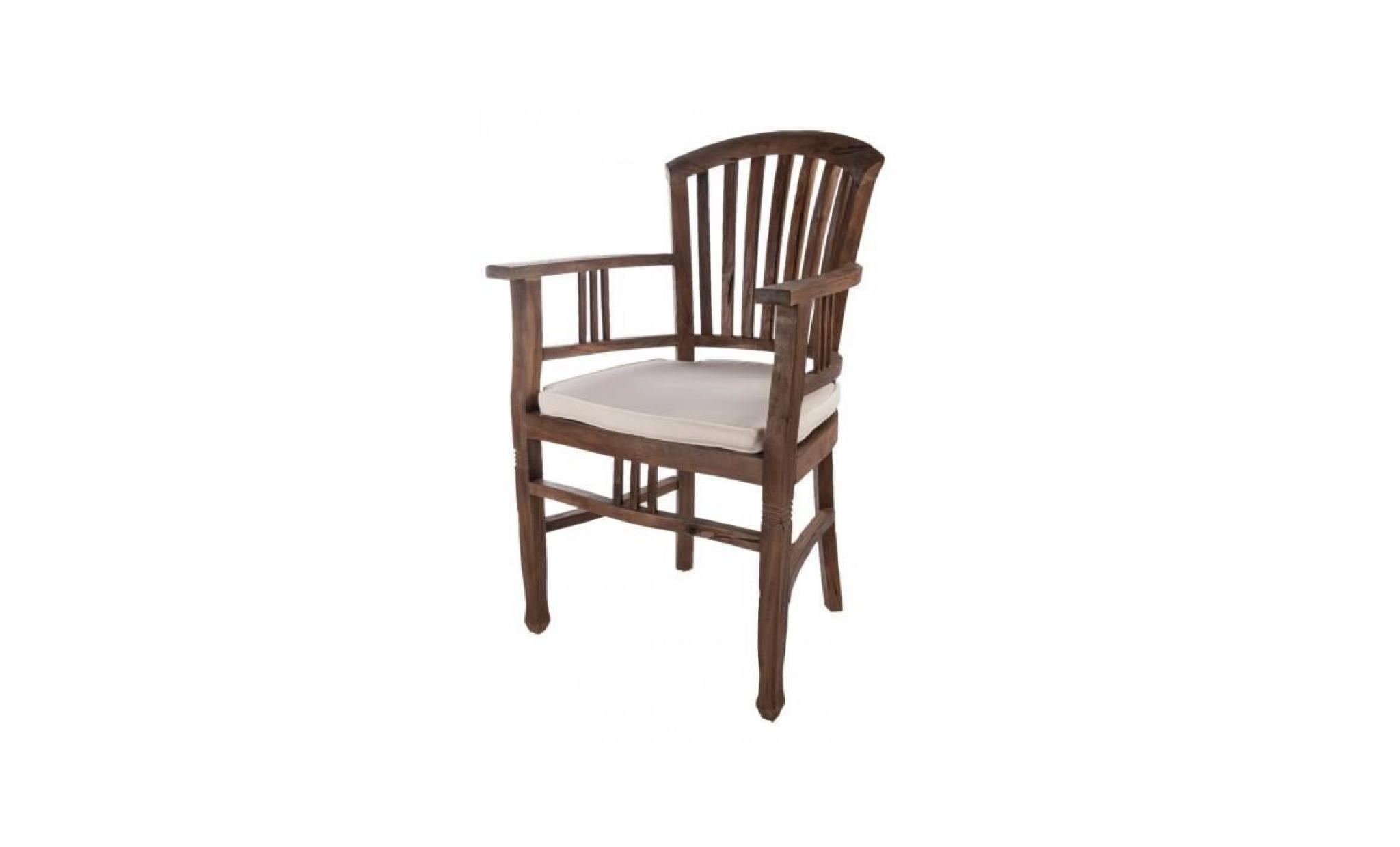 coussin pour chaise en tissu 57x49 cm coloris beige p 36627 co beige pas cher