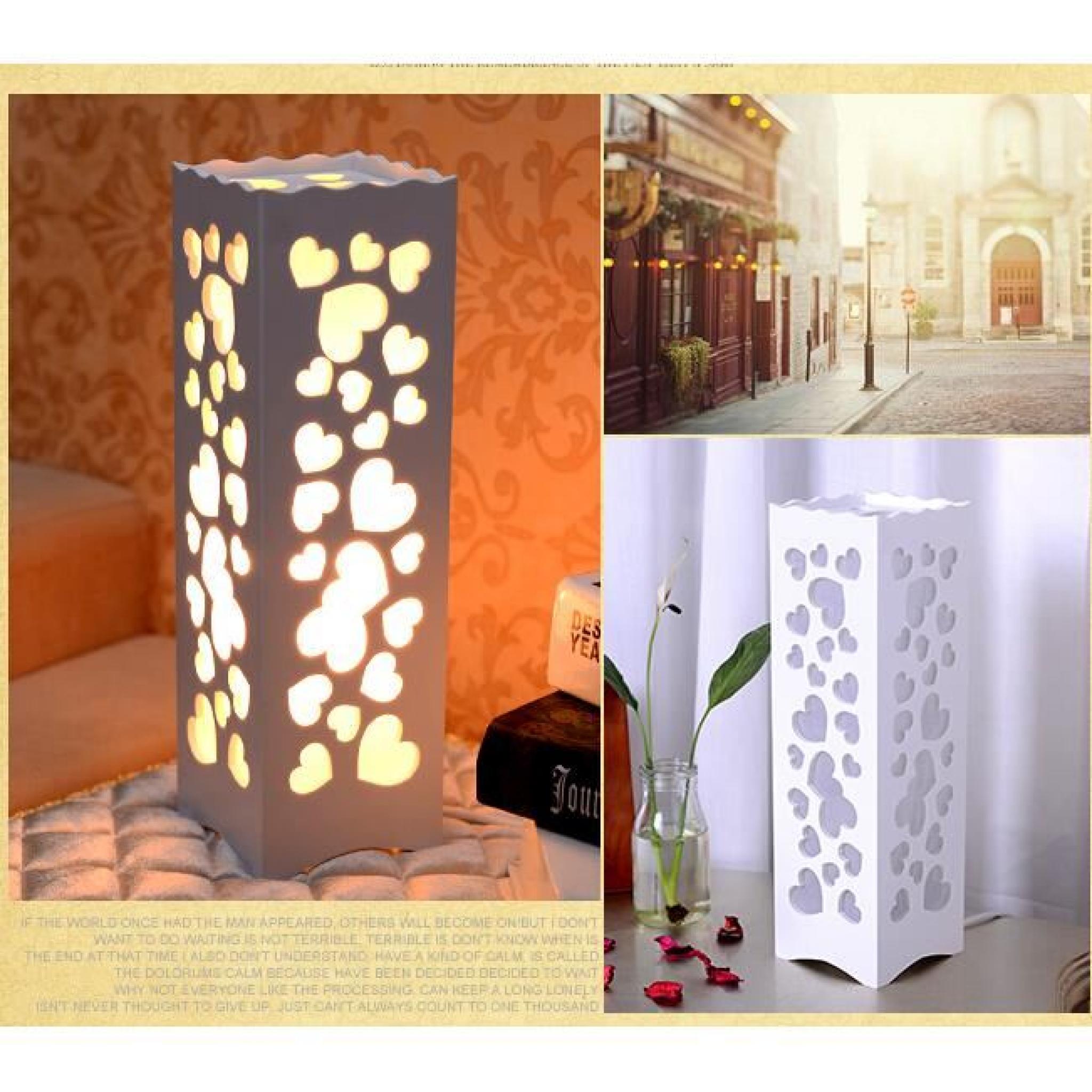 Creative Lampe de table Home Design moderne et minimaliste Chambre Salon Night Light Creux-Dehors Shade sculpté , 220-240V