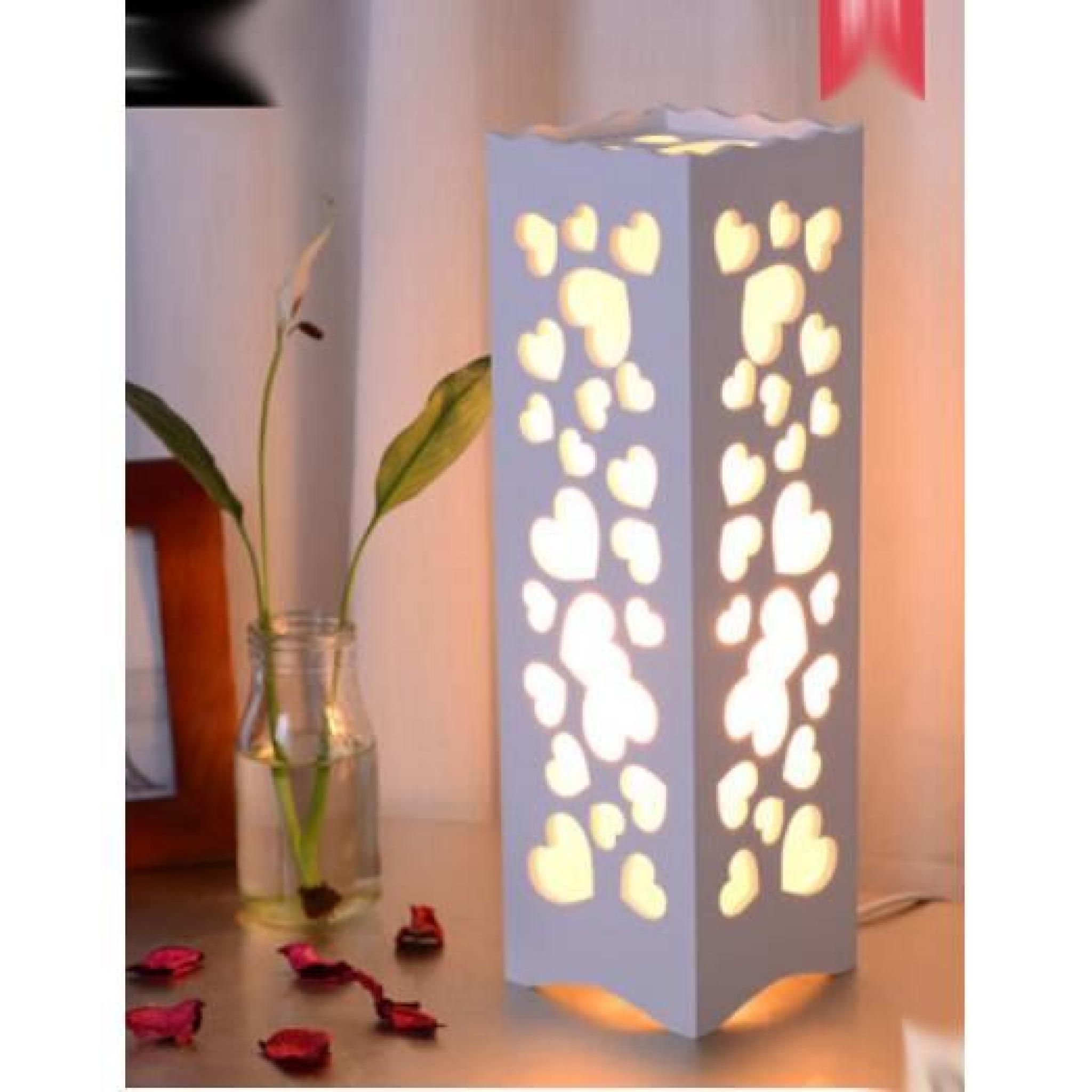 Creative Lampe de table Home Design moderne et minimaliste Chambre Salon Night Light Creux-Dehors Shade sculpté , 220-240V pas cher
