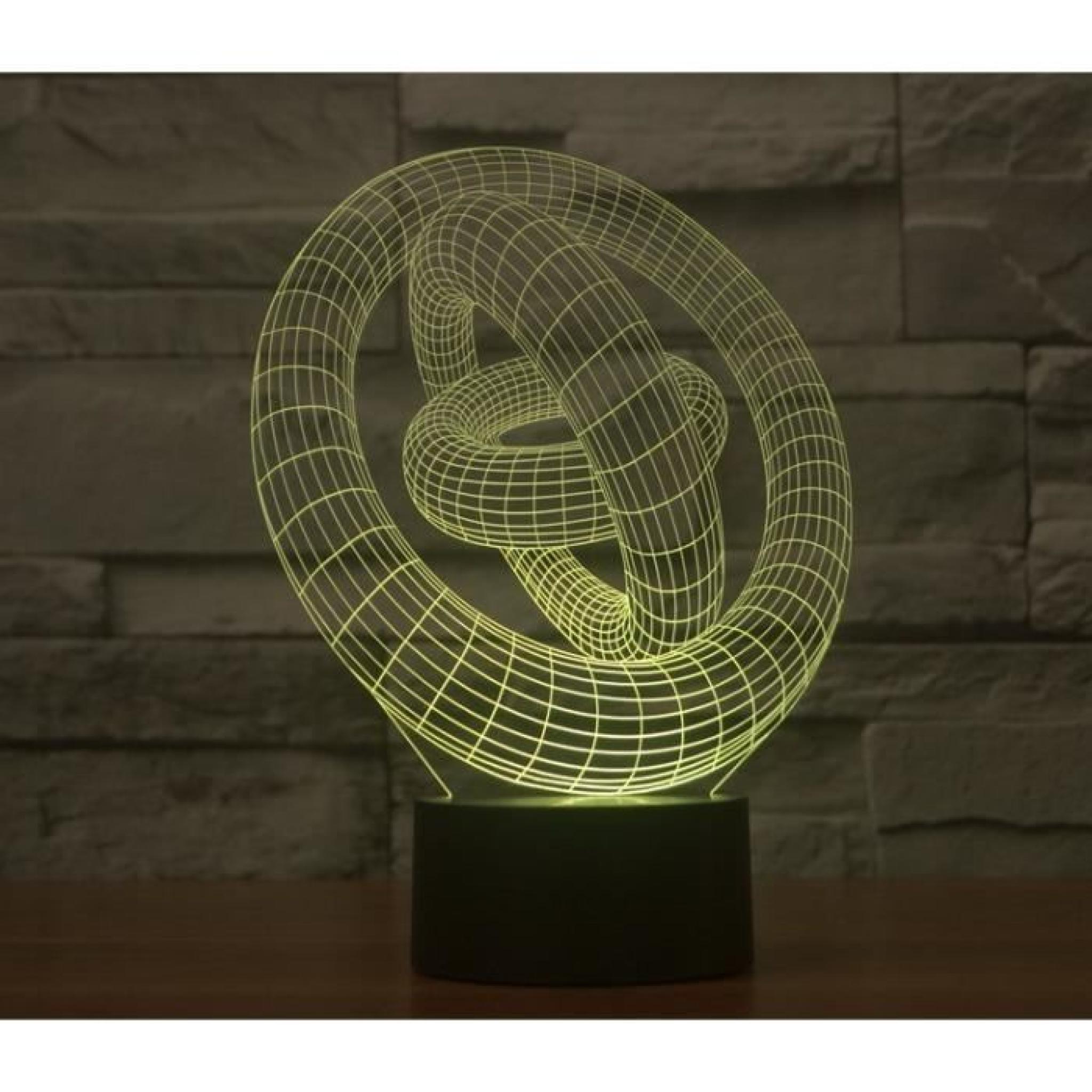 Creative lampe LED Colorful Acrylique trois fois pas cher