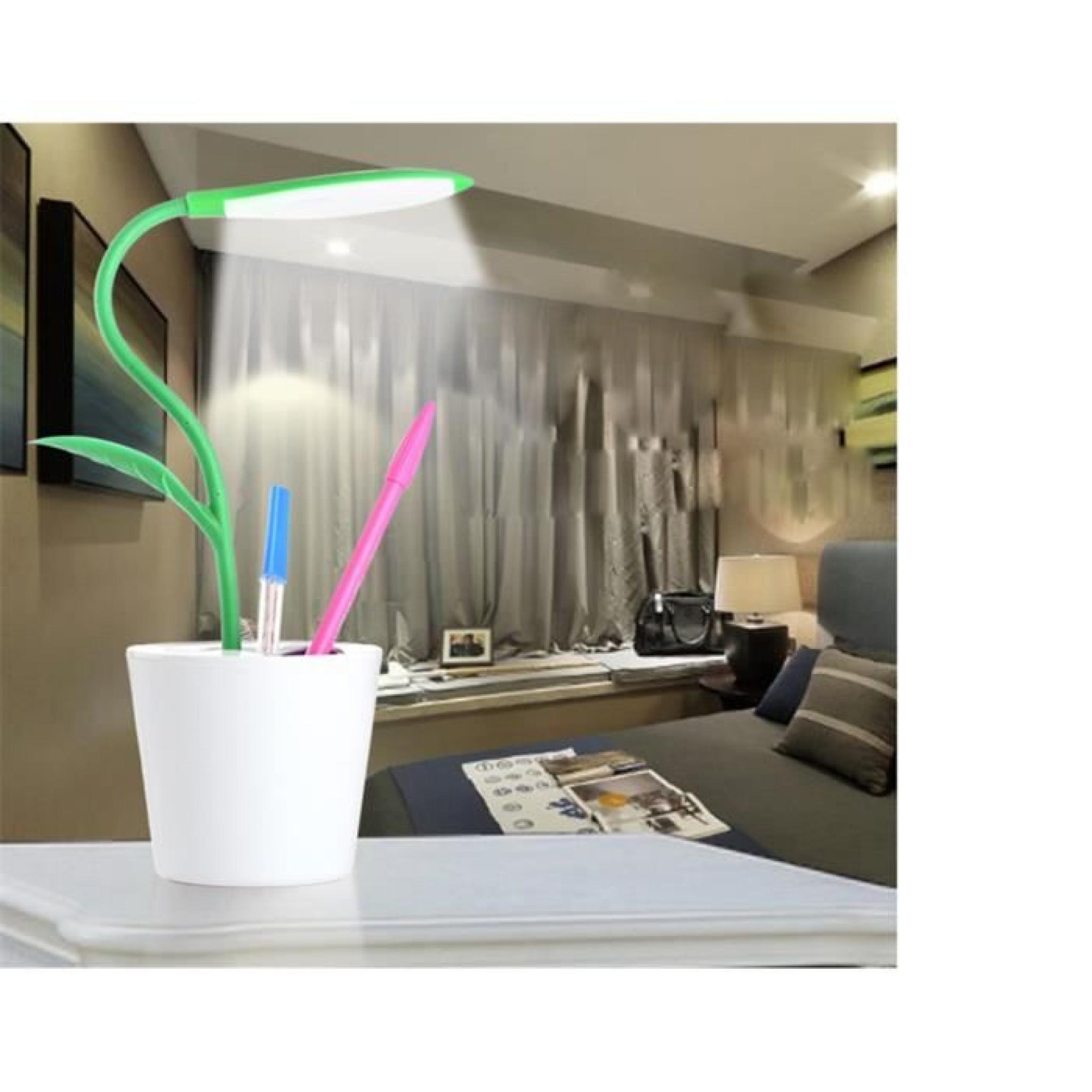 créative pois rechargeable semis conception stylo conteneur oeil-protection table lampe 28green ) pas cher