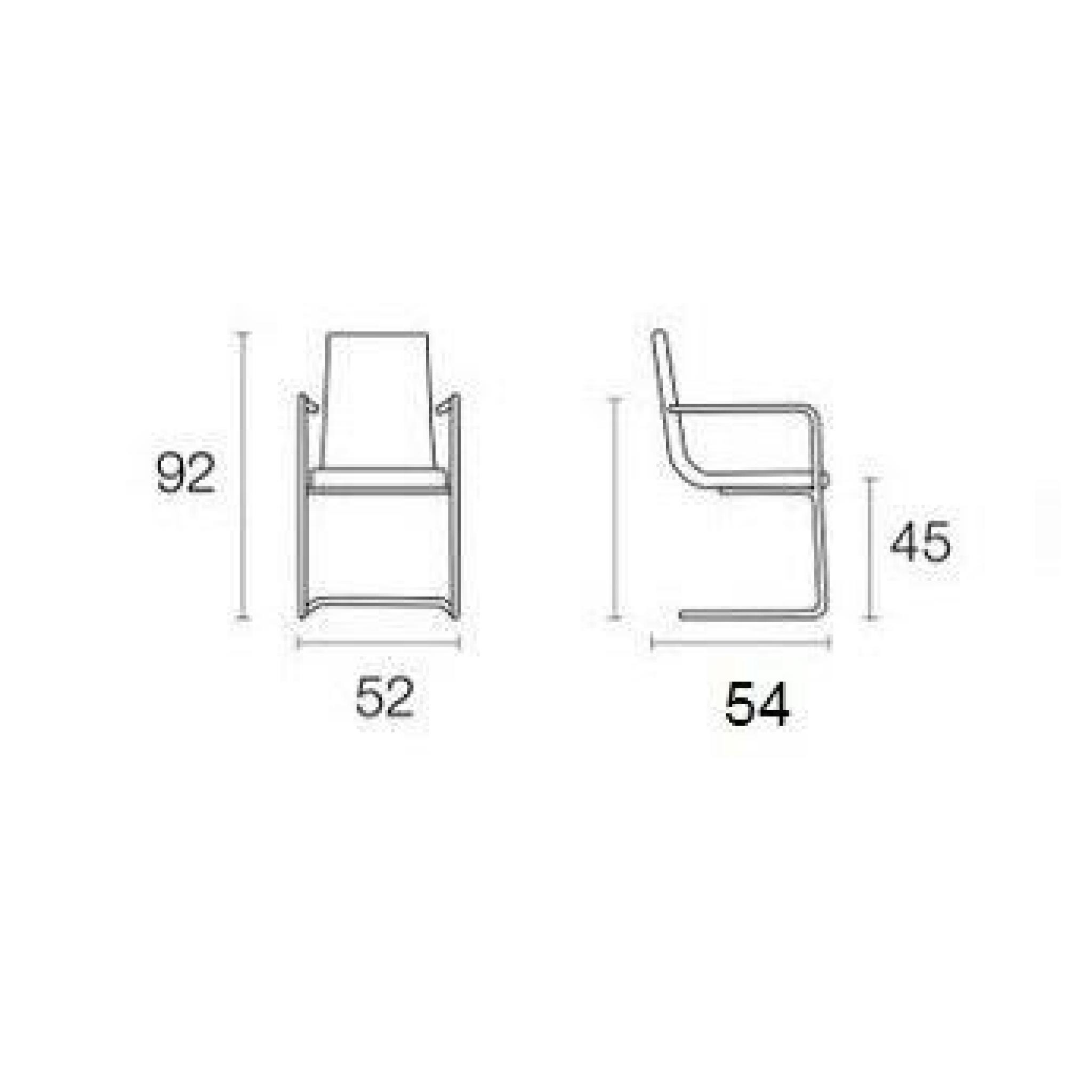 CRUISER chaise haut de gamme de CALLIGARIS avec accoudoirs plusieurs choix de coloris pas cher