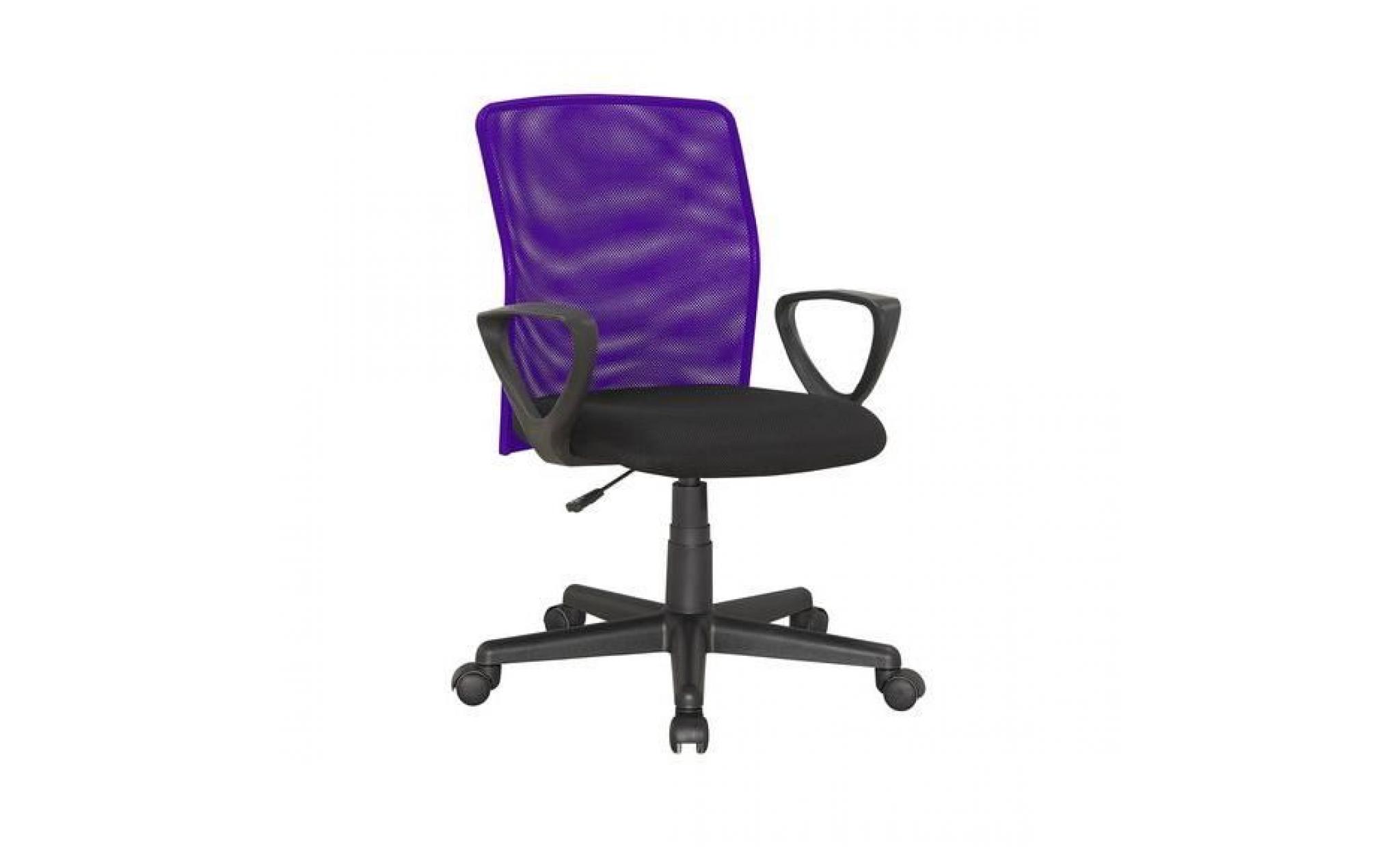fauteuil de bureau (violet)   steno pas cher