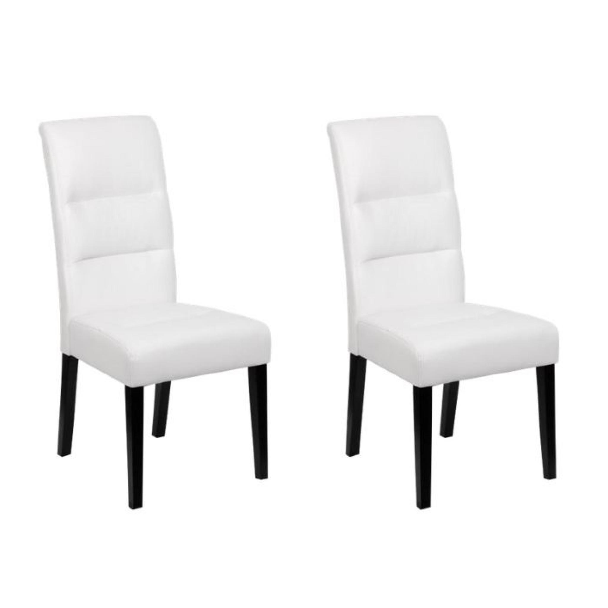 Daphne - Lot 2 Chaises Blanches