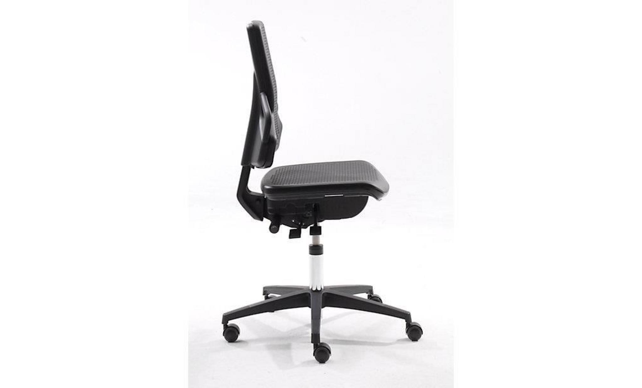 dauphin siège d'atelier   avec roulettes   habillage tissu anthracite   chaise chaises siège d'atelier siège pivotant sièges pas cher