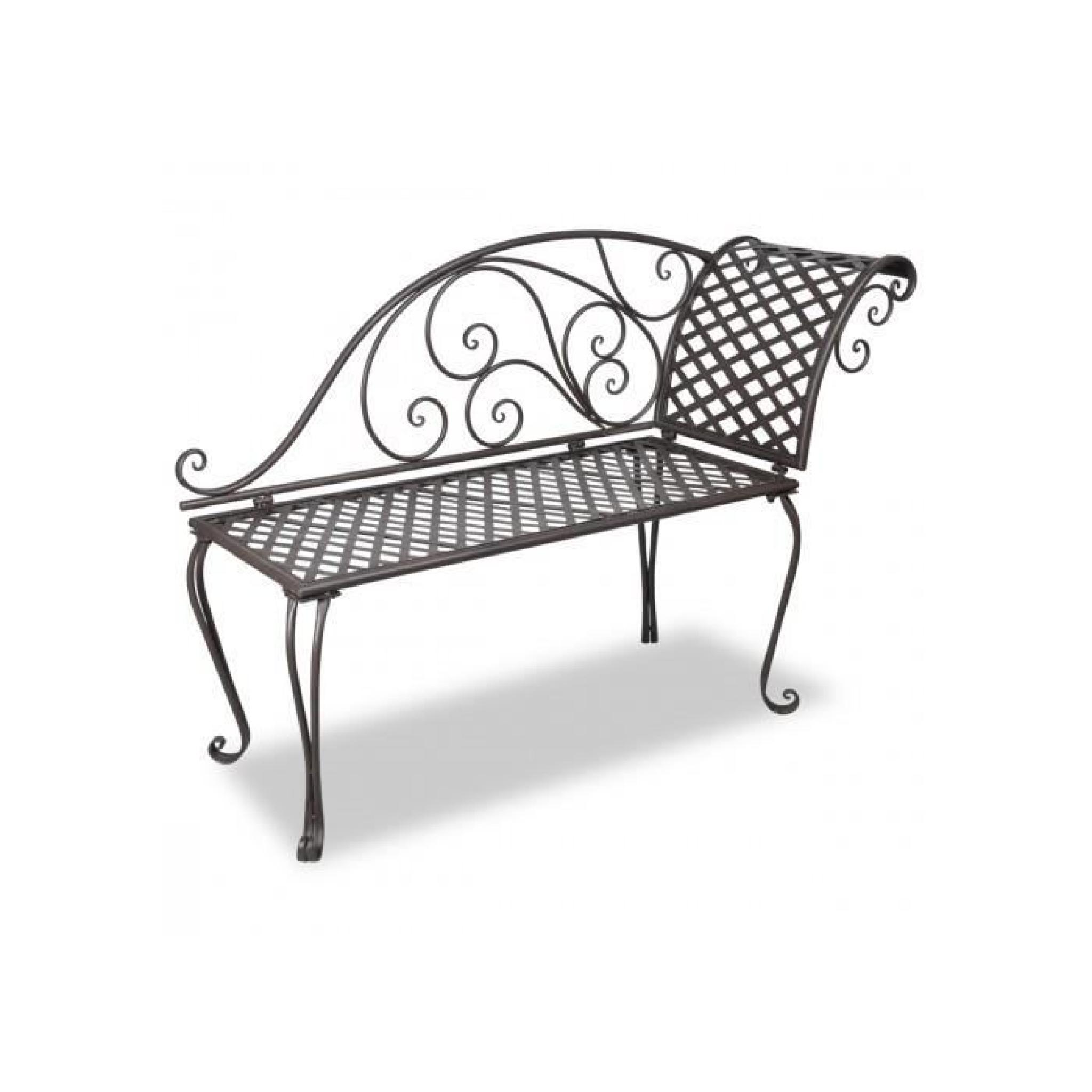 Design courbé pour cette chaise longue en métal