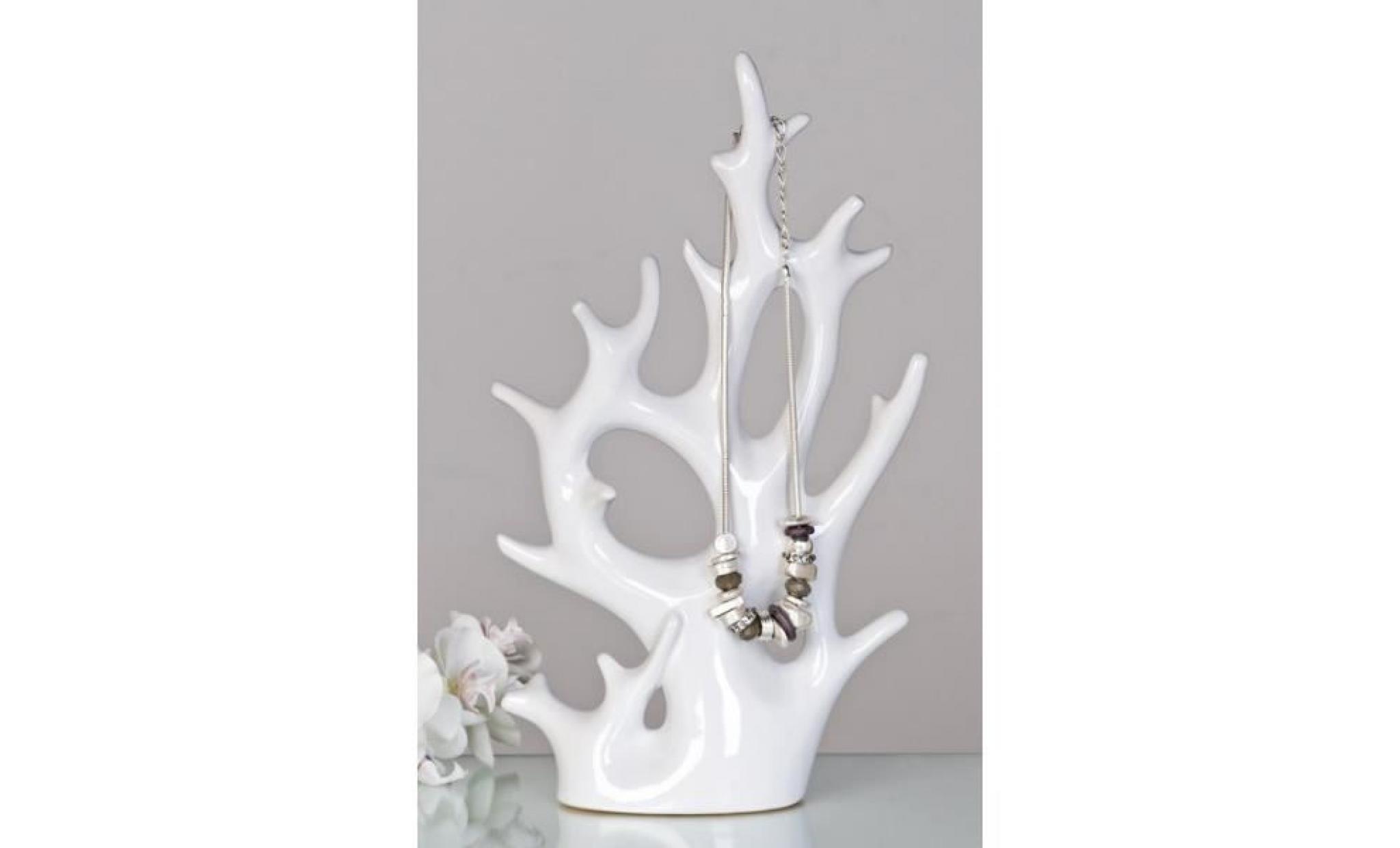 designer jewelry holder tree white ceramic, height 35 cm, width 20 cm   jewelry holder, designer coral