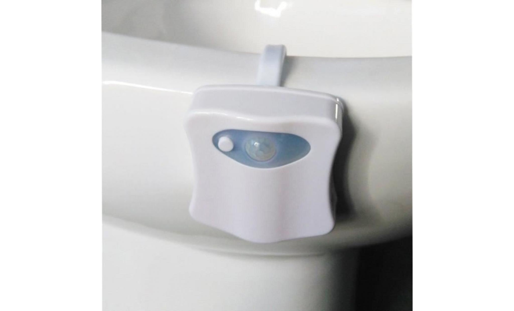 détection de corps automatique led capteur de mouvement lampe de nuit toilette bol salle de bain lumière pas cher