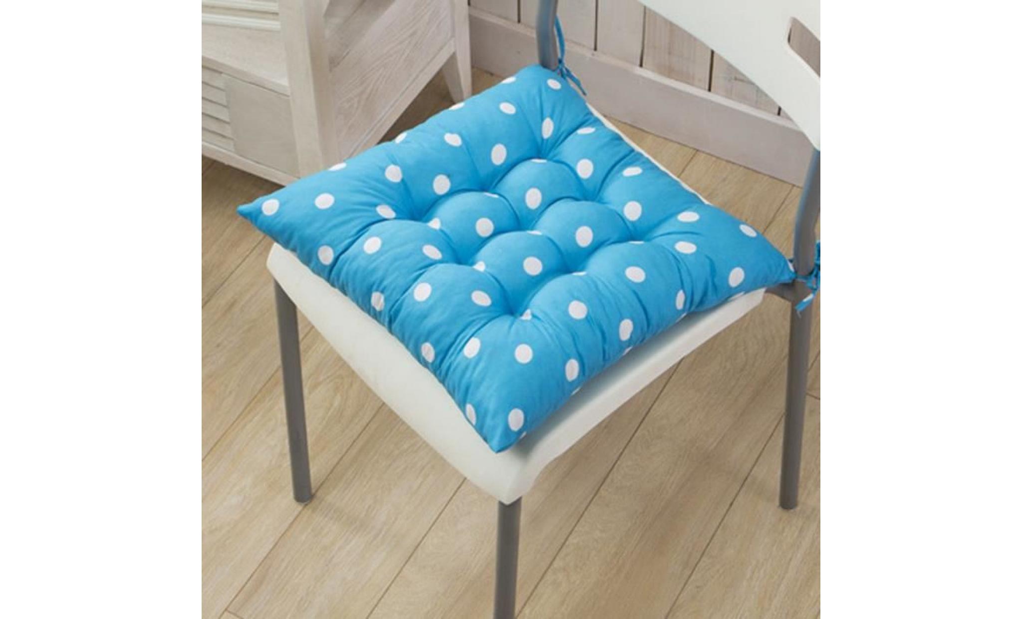 deuxsuns®durable polka dot chaise coussin jardin salle à manger siège de bureau à domicile soft pad 9 couleurs@zf641