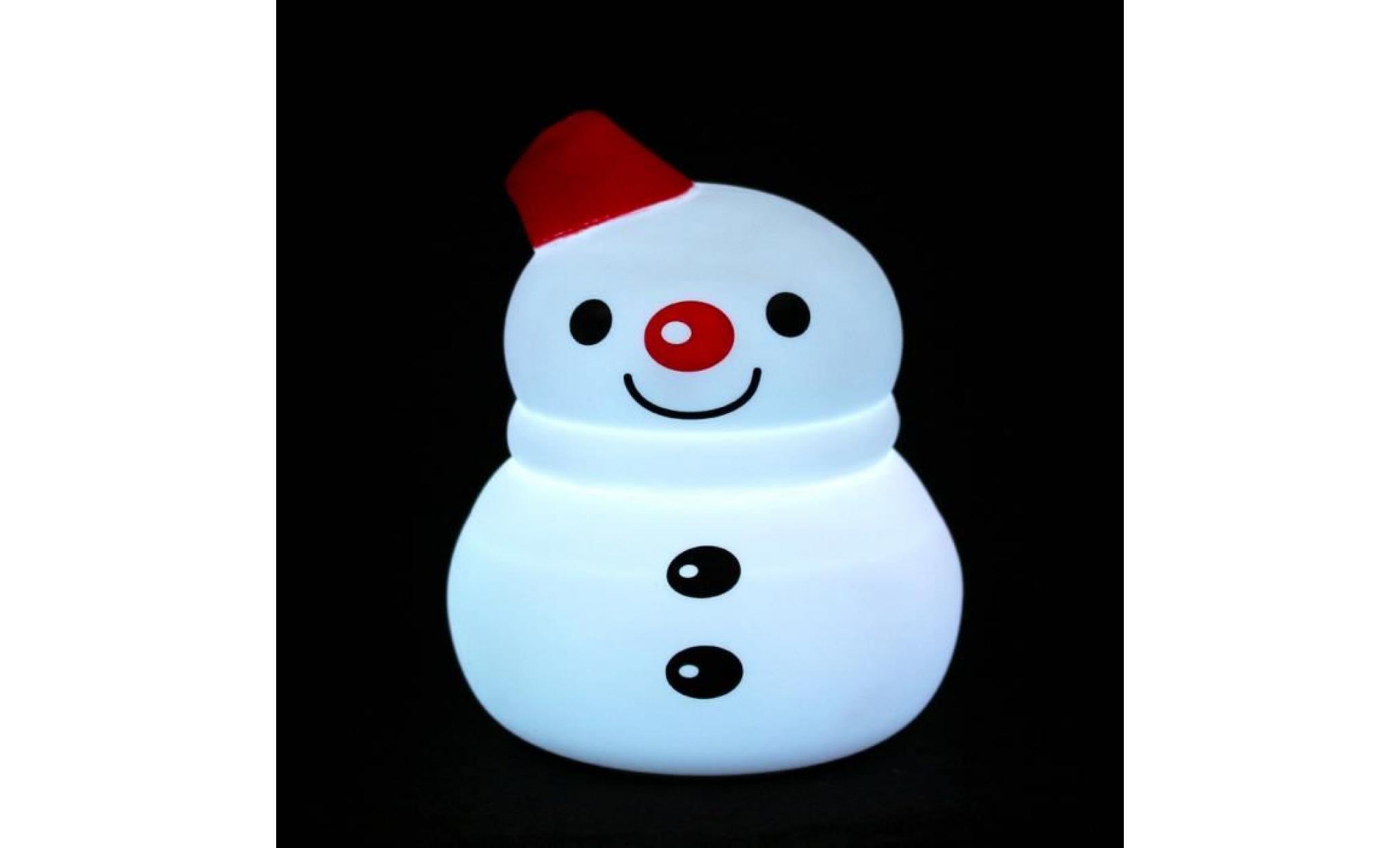 deuxsuns®lovely snowman veilleuse enfants chambre décor mini led lampe ampoule@er1296