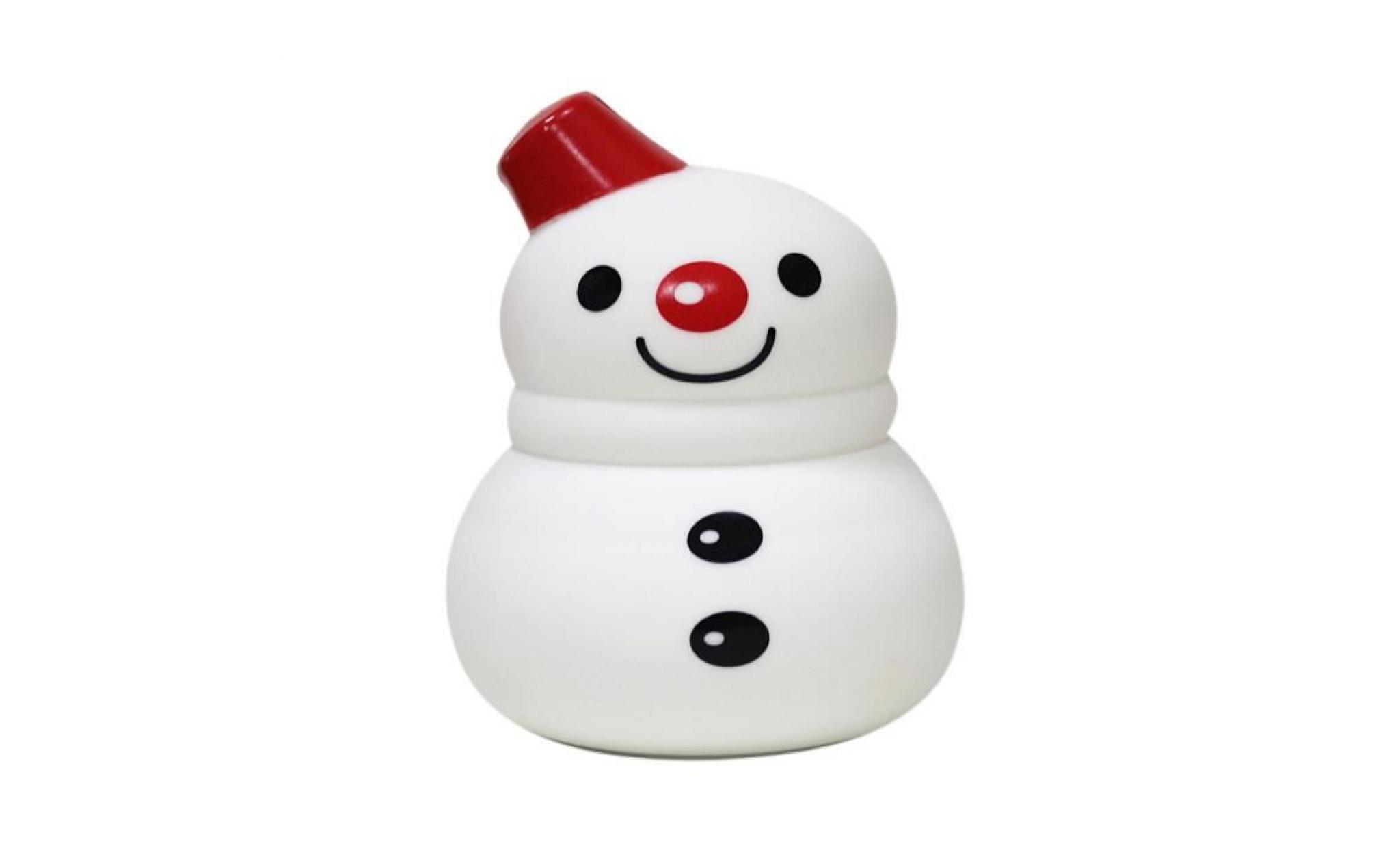 deuxsuns®lovely snowman veilleuse enfants chambre décor mini led lampe ampoule@er1296 pas cher