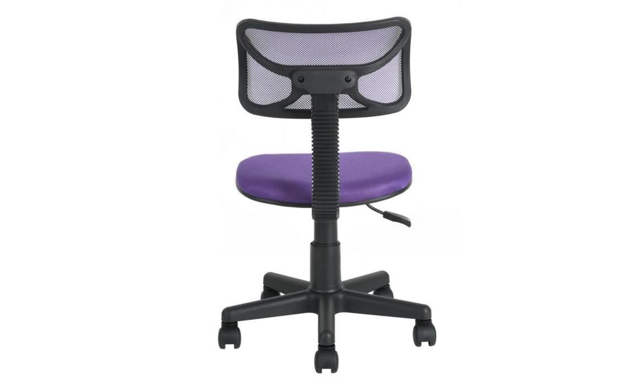 diogo   chaise de bureau violette pas cher