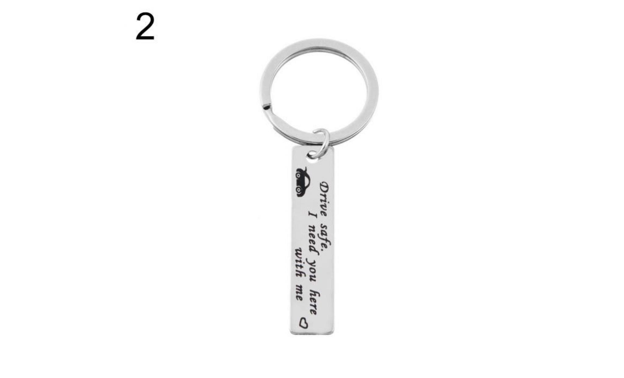 drive safe handsome lettres tag pendentif voiture porte clés porte clés cadeaux pour ami 2