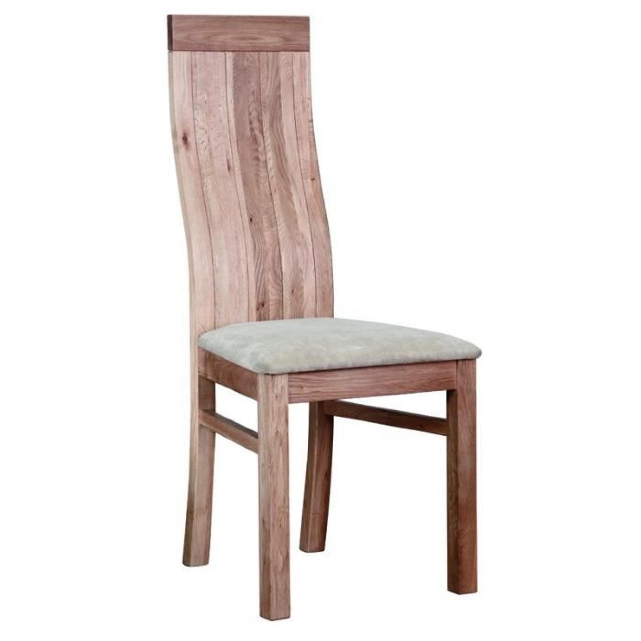 Duo de chaises en bois Massif huilé - CURVED pas cher