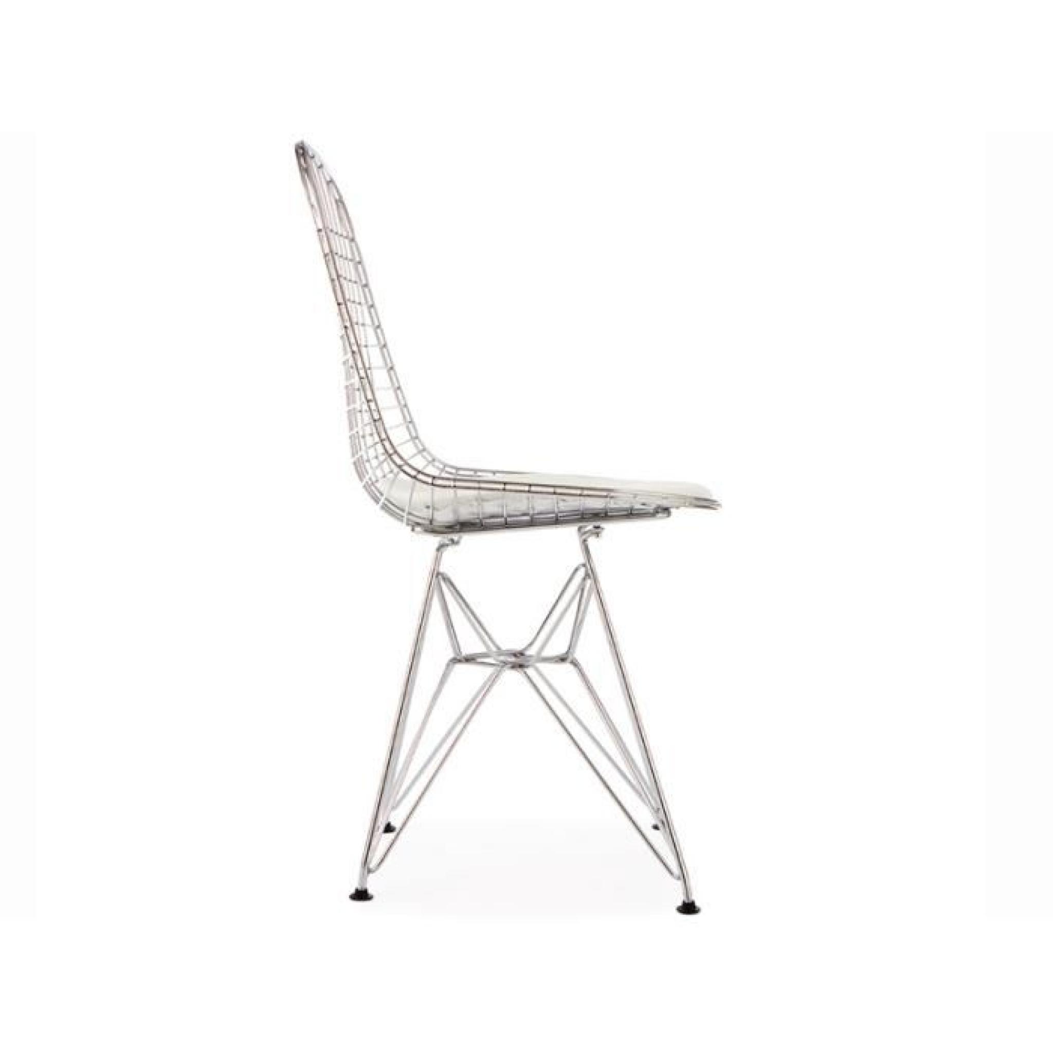 Eames DKR Chaise - PU - Blanc pas cher