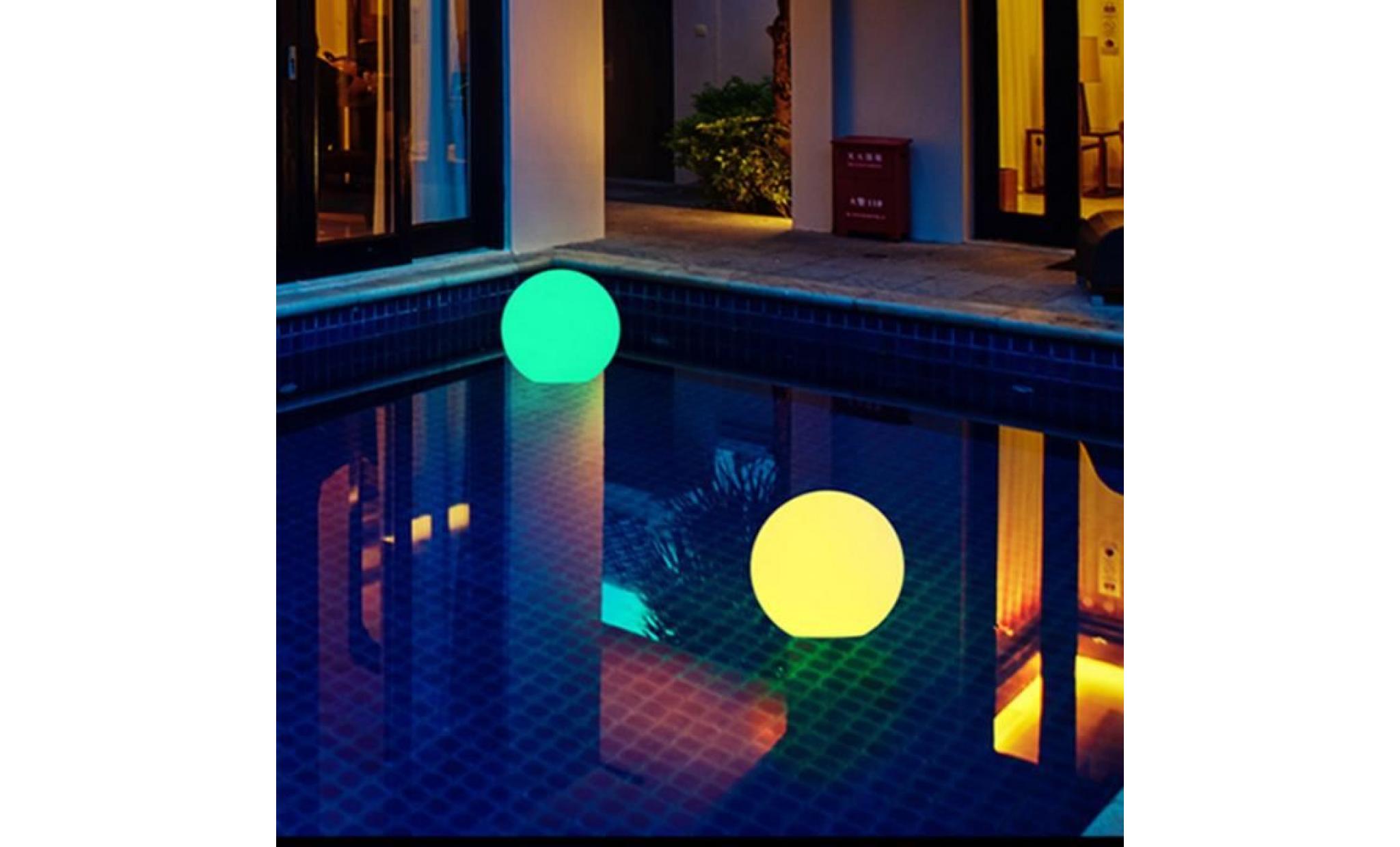 Éclairage d'ambiance lampe boule lumineuse led de décor de jardin de piscine lumière colorée pas cher