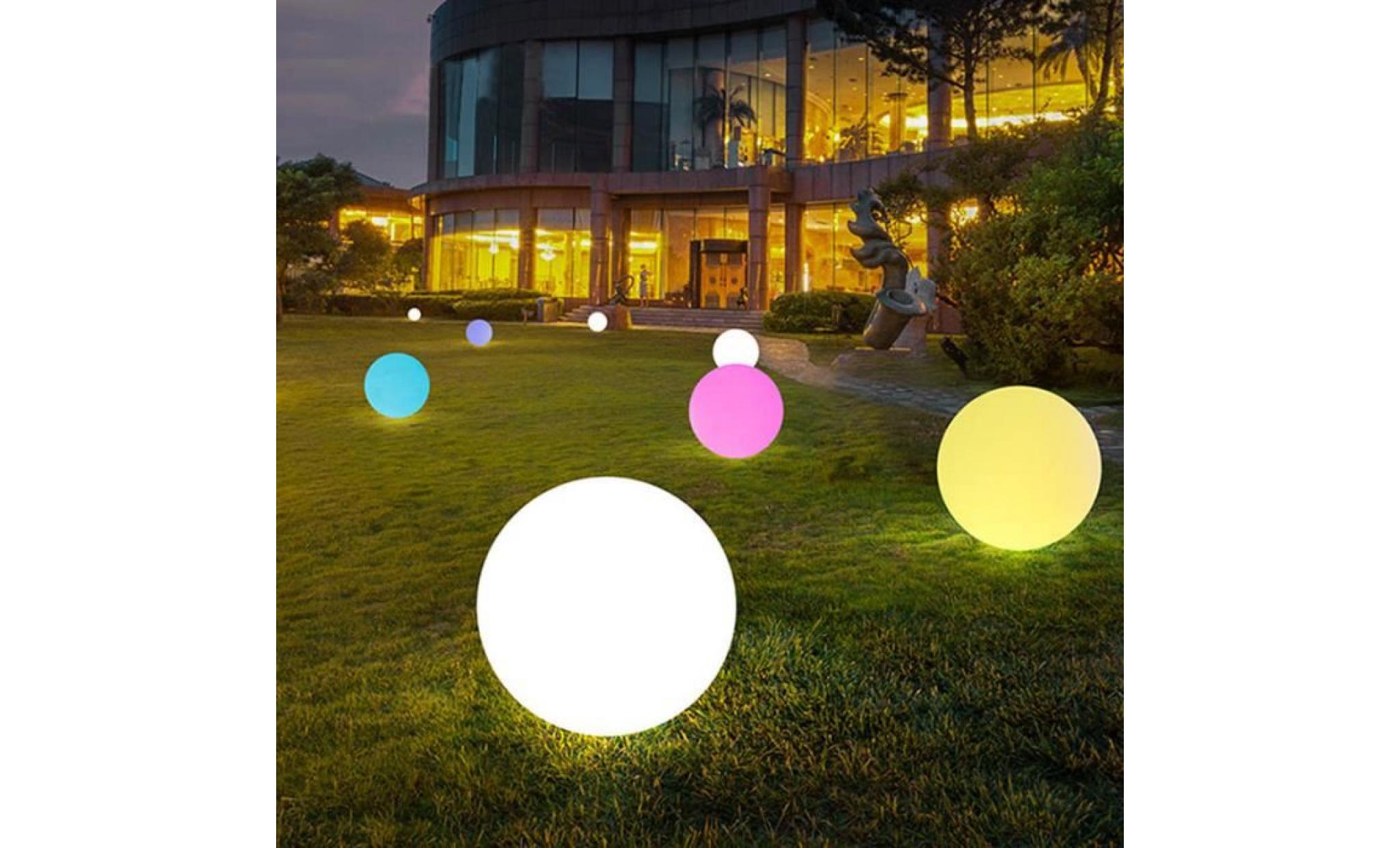 Éclairage d'ambiance lampe boule lumineuse led de décor de jardin de piscine lumière colorée pas cher
