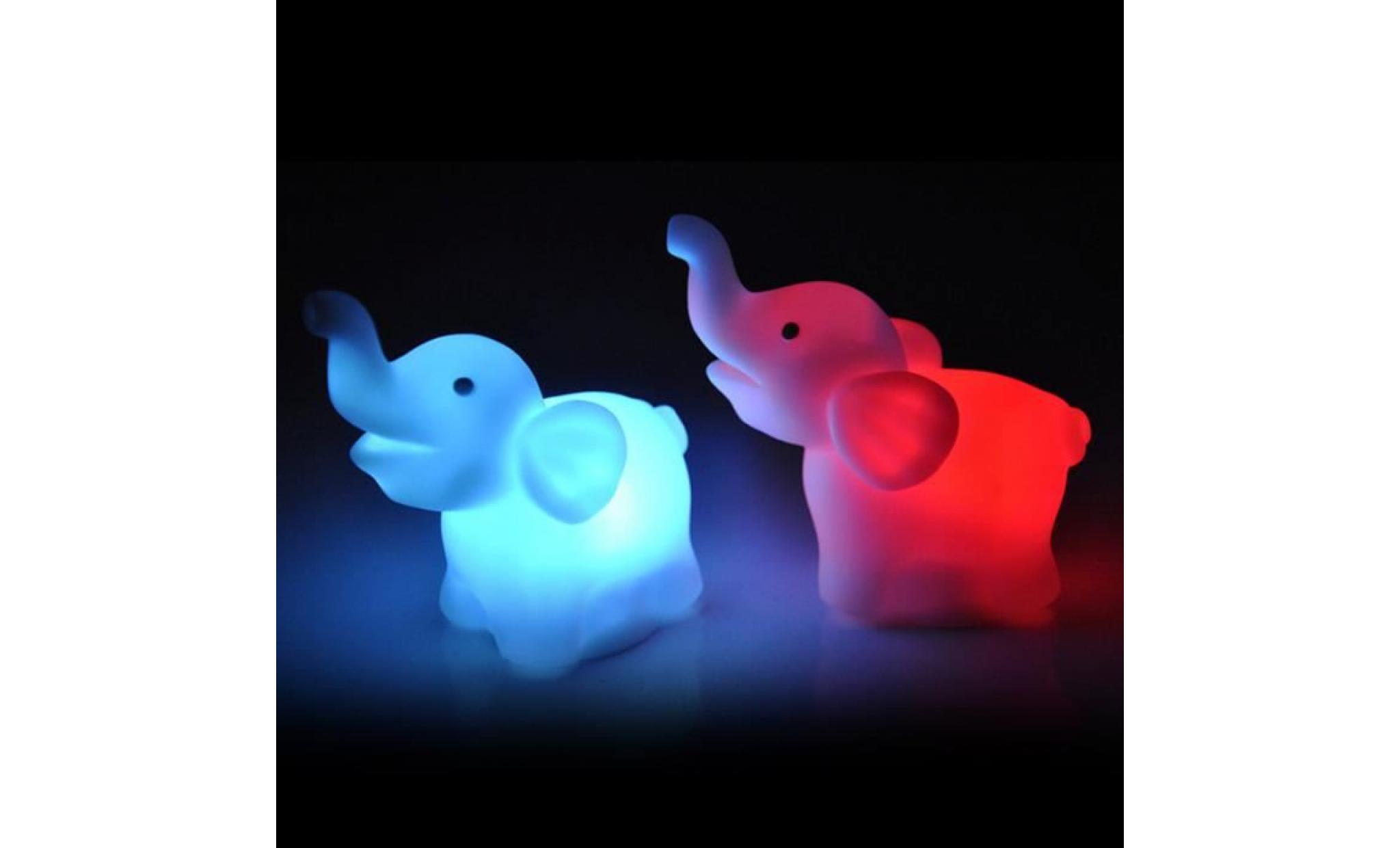 elephant couleur de changement de forme de soirée de mariage lumière de la lampe led de nuit décor ylc004 pas cher