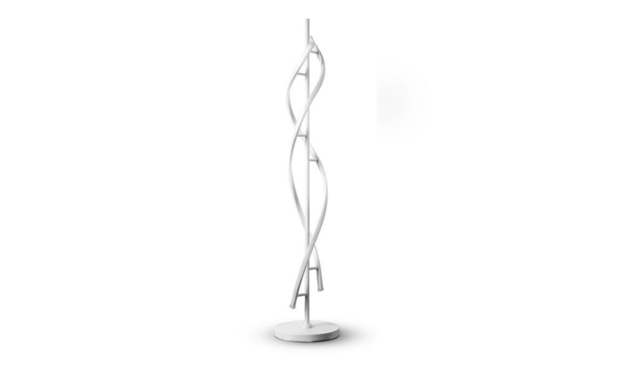 elinkume lampadaire led dimmable spirale blanche lampadaire 30w lampe réglable style moderne adapté à la décoration intérieure