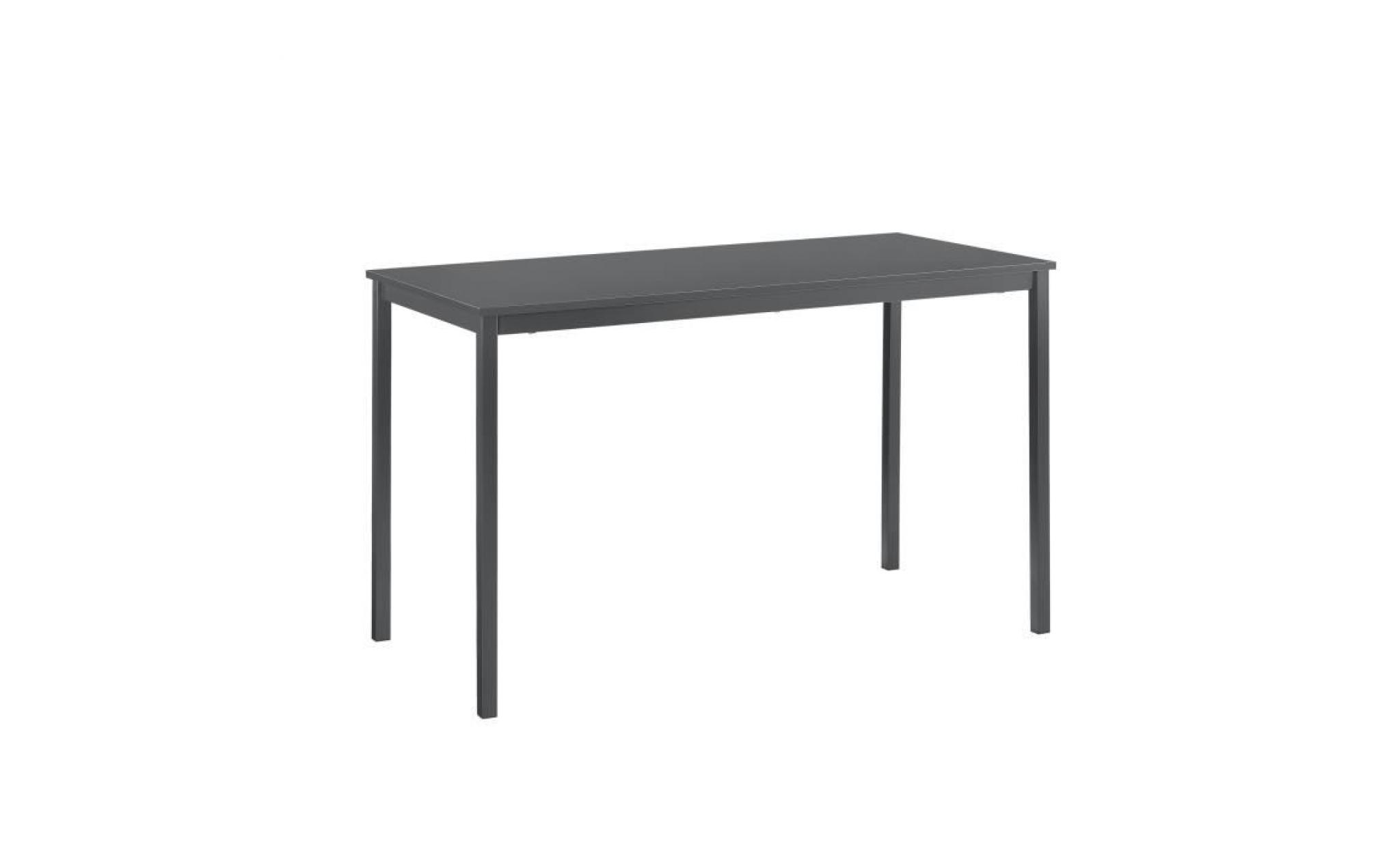 [en.casa]®   table à manger design   (120cm x 60cm x 75cm)   blanc