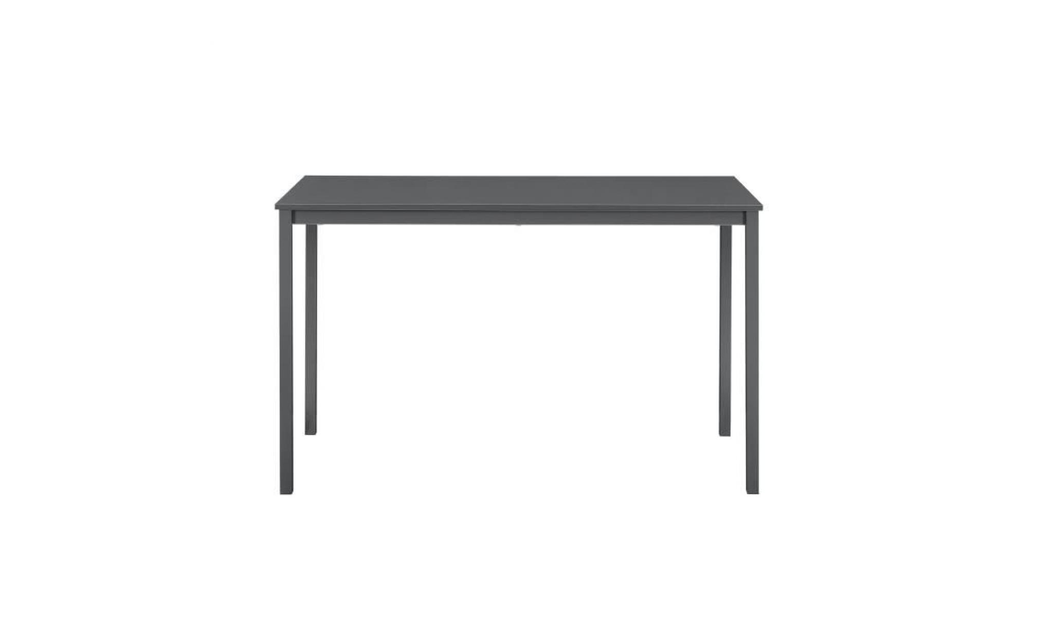 [en.casa]®   table à manger design   (120cm x 60cm x 75cm)   blanc pas cher