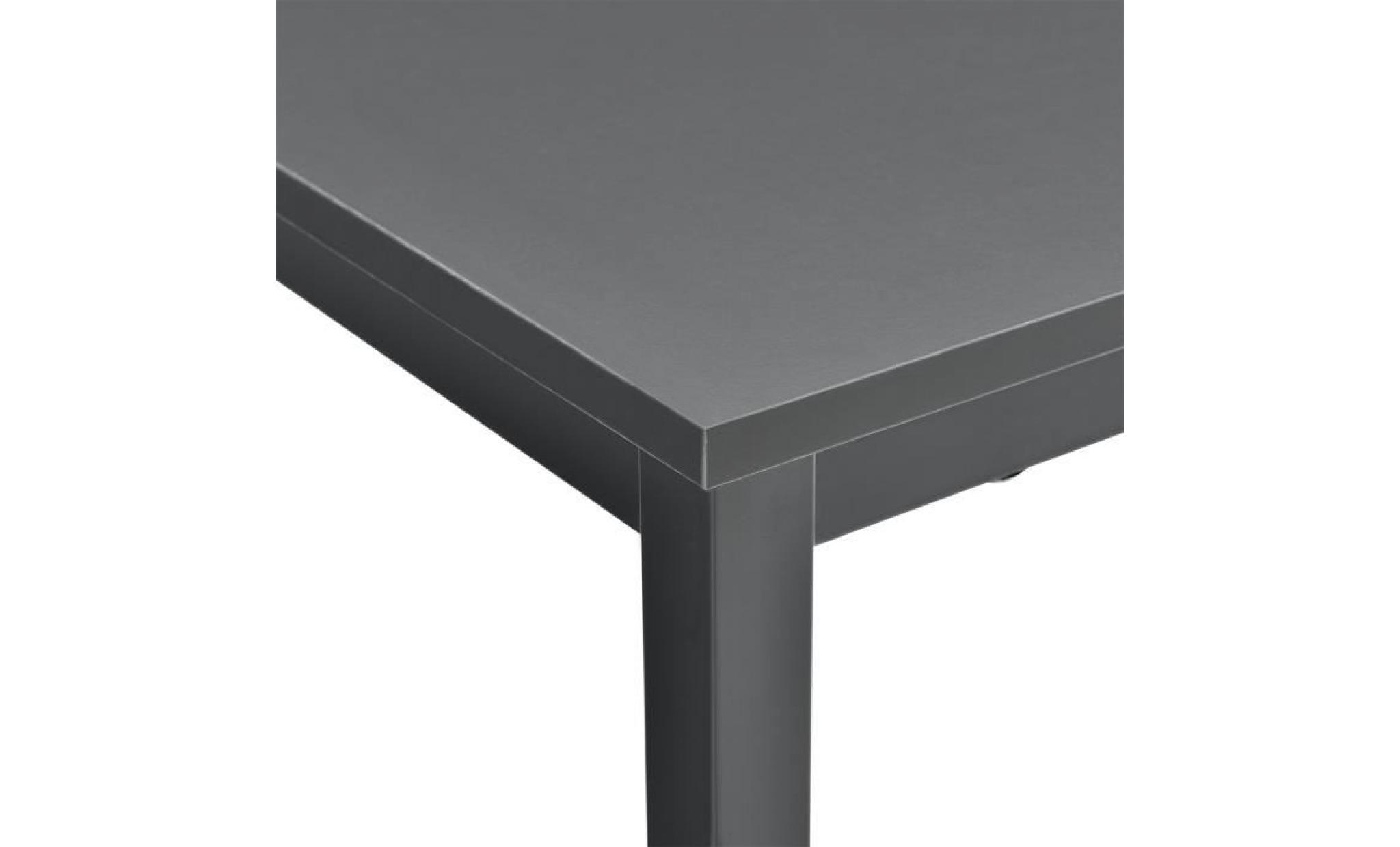 [en.casa]®   table à manger design   (120cm x 60cm x 75cm)   blanc pas cher