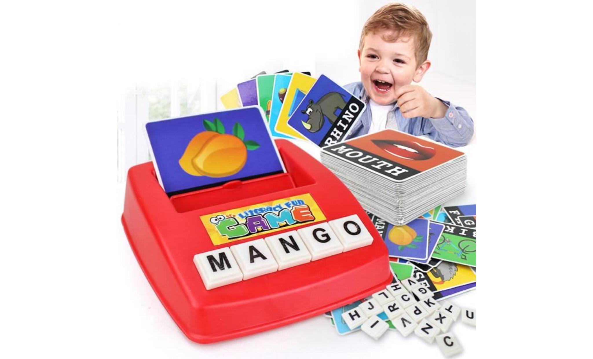 enfants anglais orthographe alphabet jeu apprentissage jouet Éducatif cadeau