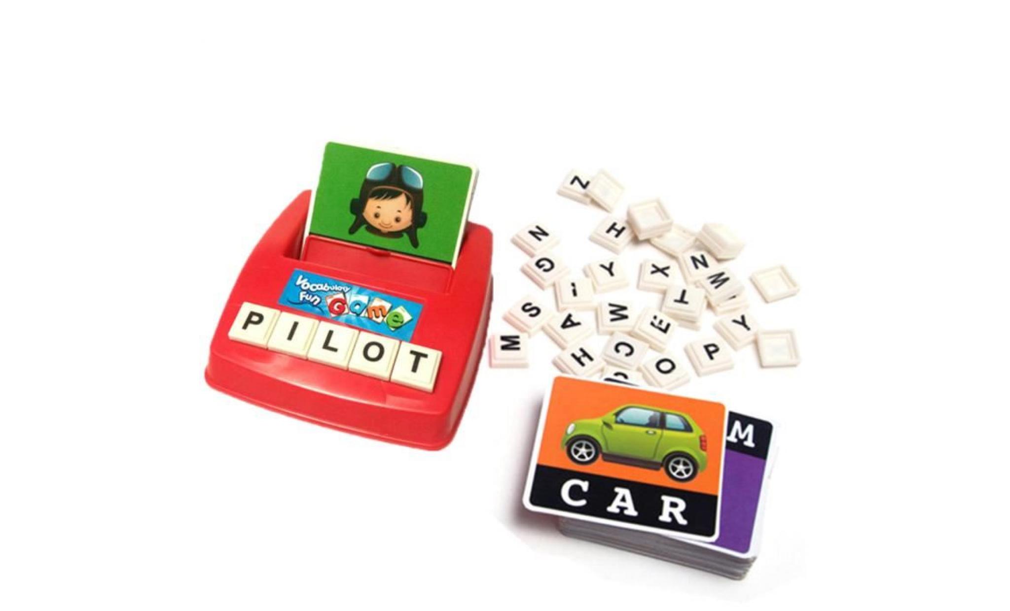 enfants anglais orthographe alphabet jeu apprentissage jouet Éducatif cadeau pas cher