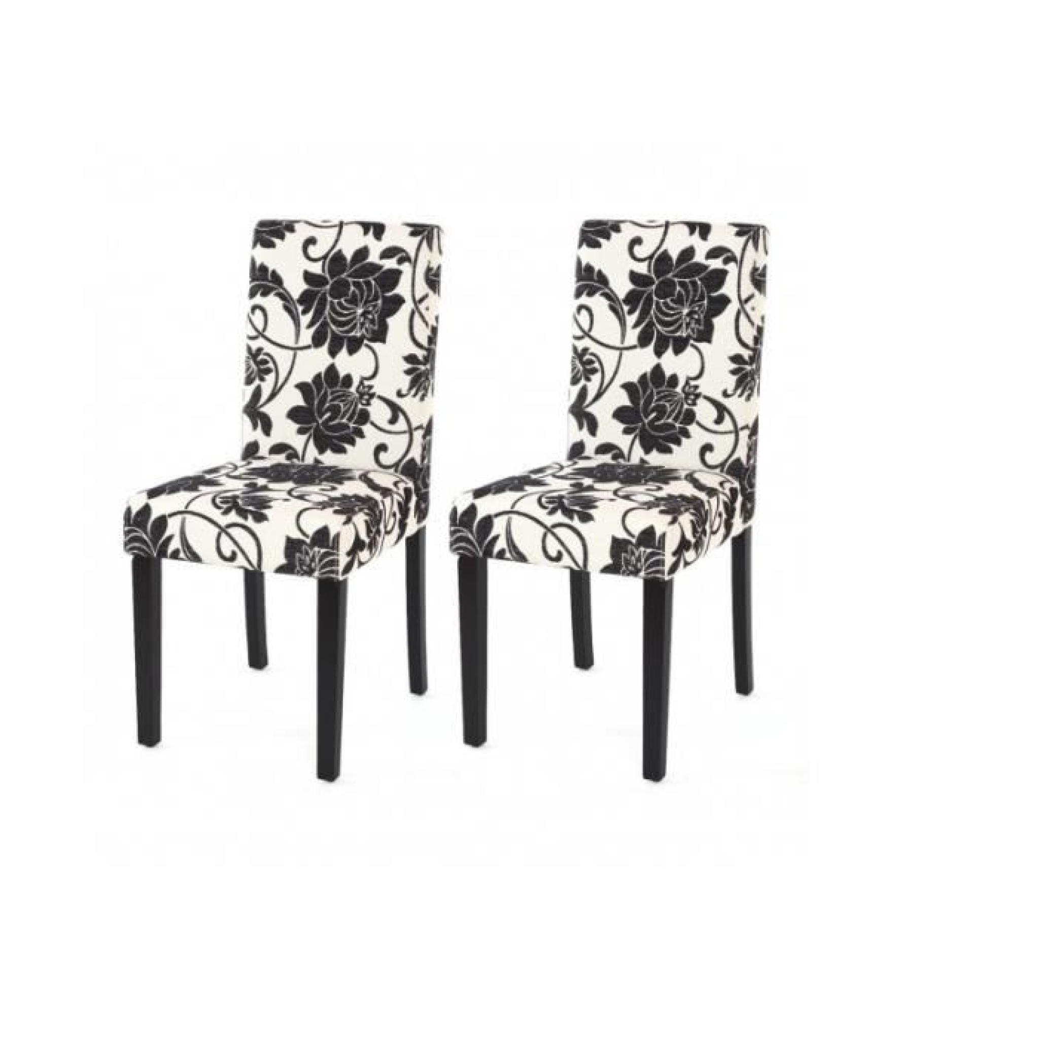 Ensemble de 2 chaises en tissu fleuri