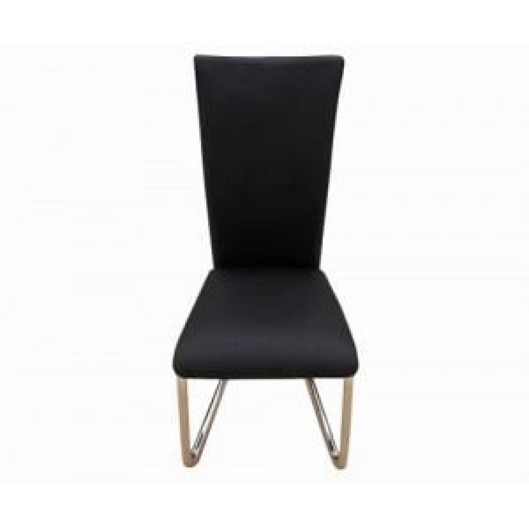 Ensemble de 6 chaises design noir pas cher