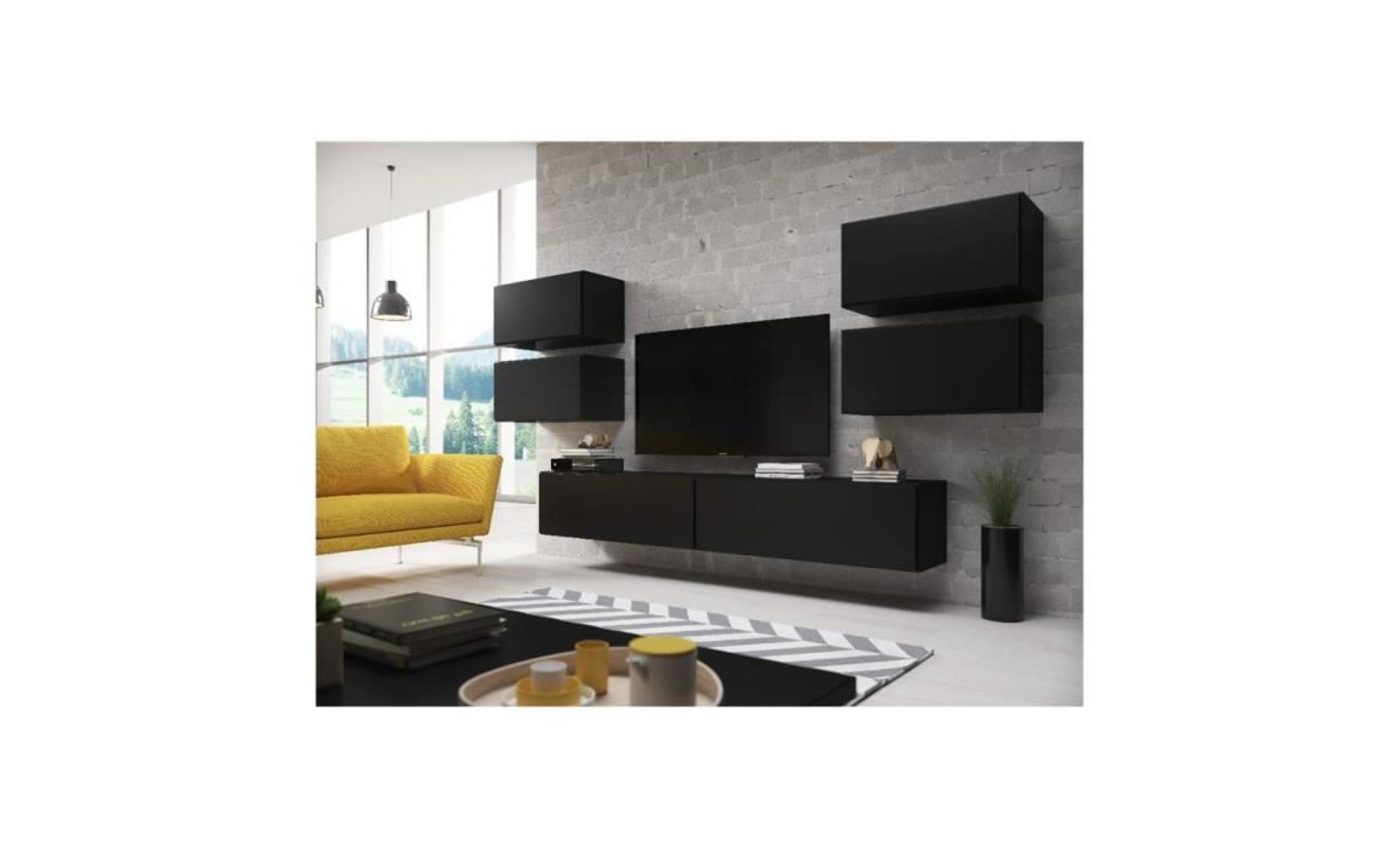 ensemble meuble tv design coro 2   noir