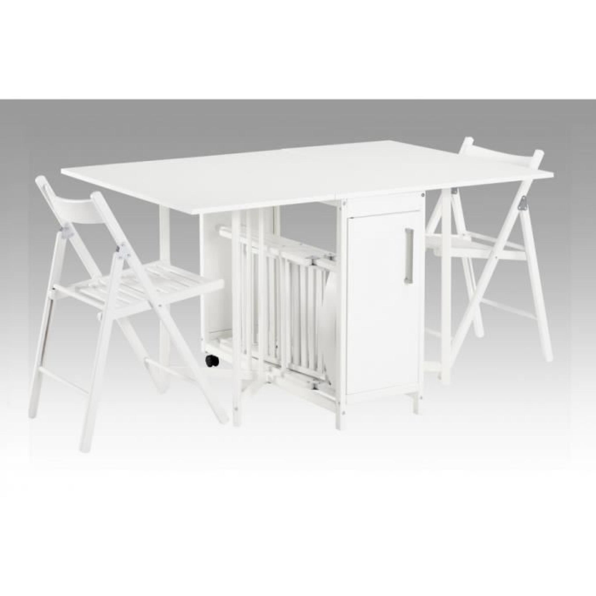 Ensemble modulable table + 4 chaises EMELINE - Hêt pas cher