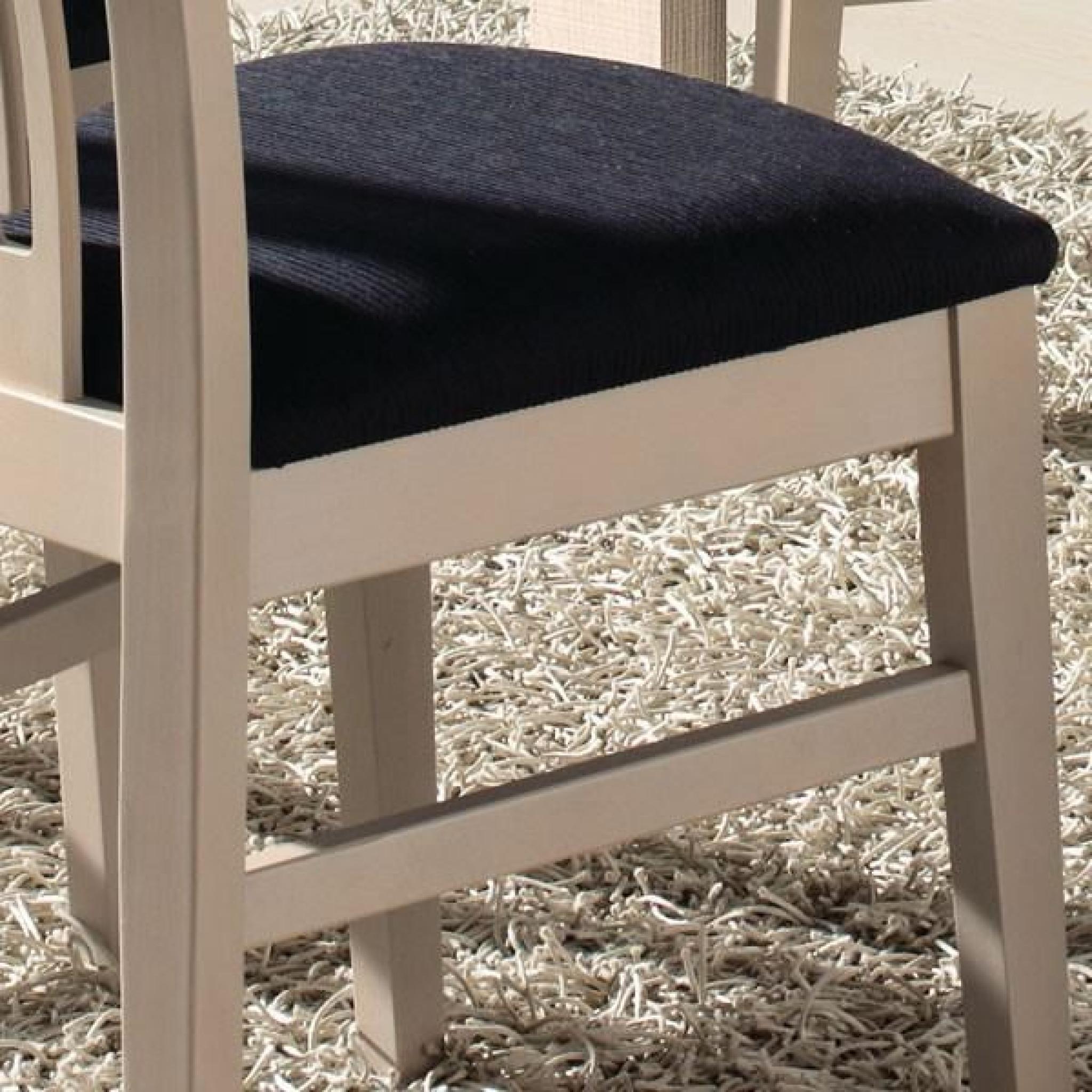 Ensemble Table à allonges & Chaises décor chêne clair - AFIA  - Taille : L 202/142 x l 85 x H 76 - Couleur marketing : Bois clair pas cher