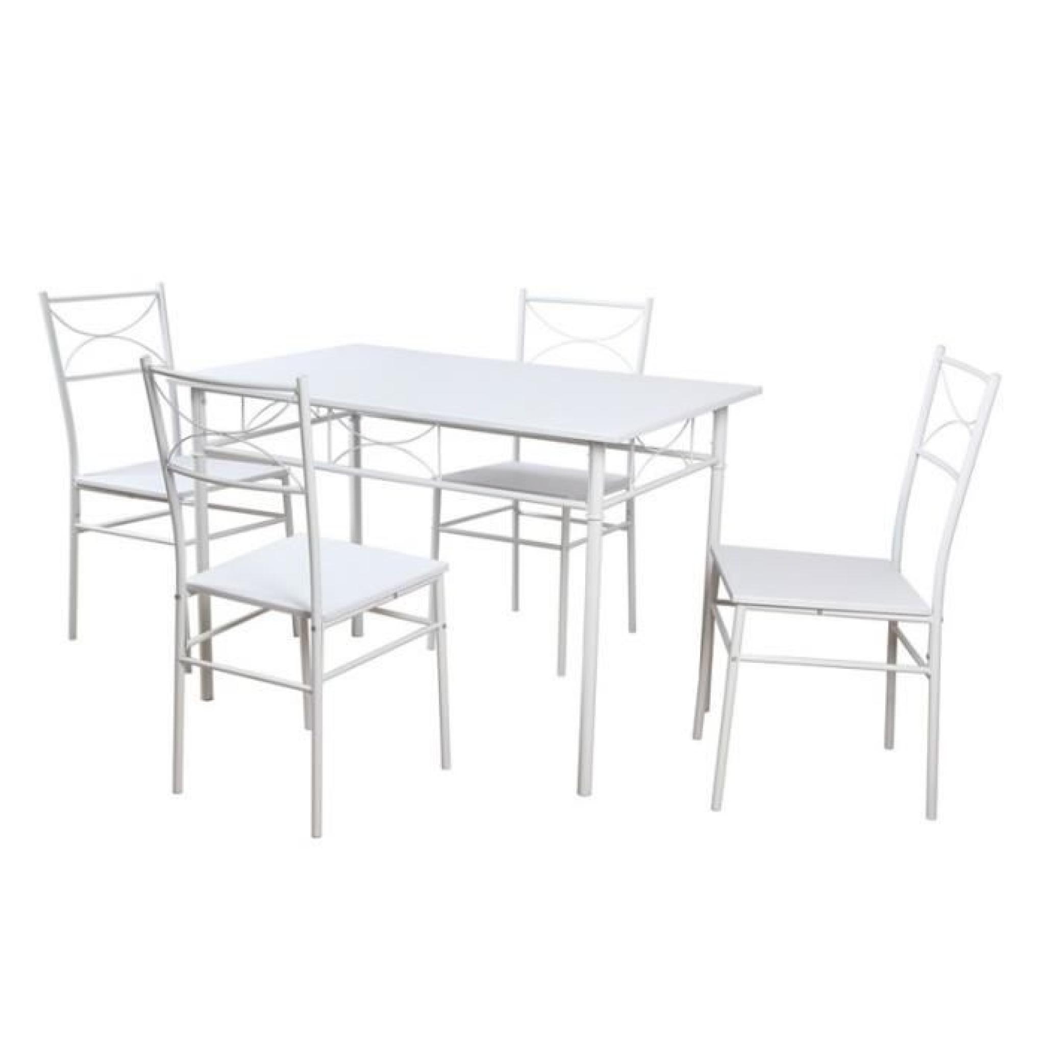 Ensemble Table & Chaises Blanc - ARTE
