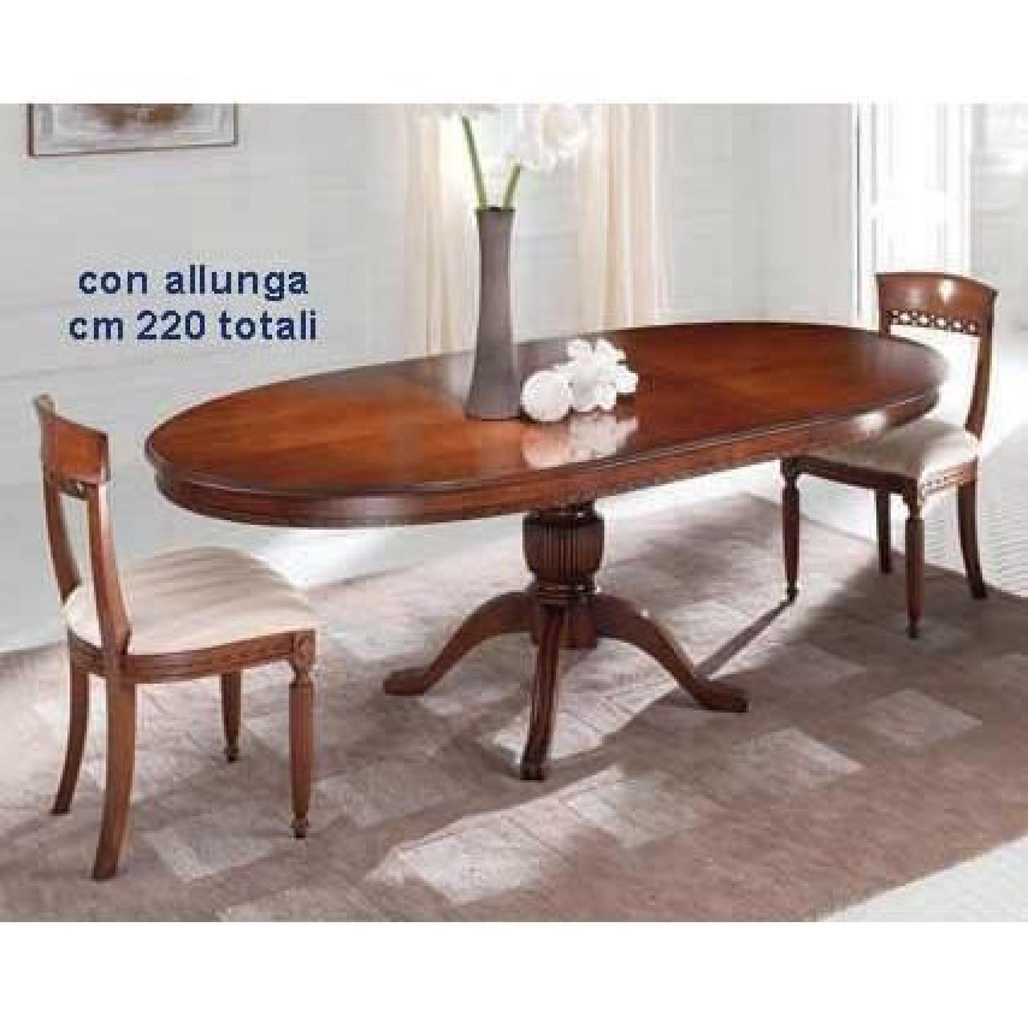 Table à rallonge ovale cm 160 pas cher