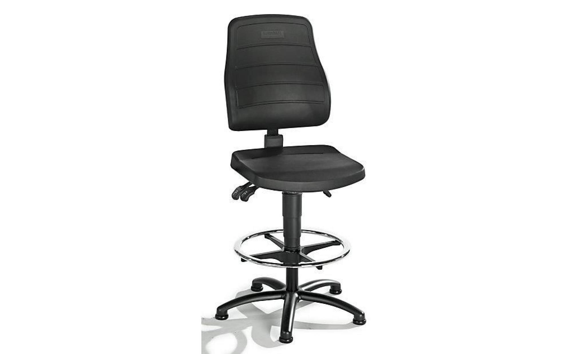 eurokraft siège d'atelier à contact permanent   avec patins   similicuir   chaise chaise d'atelier chaises chaises d'atelier pas cher