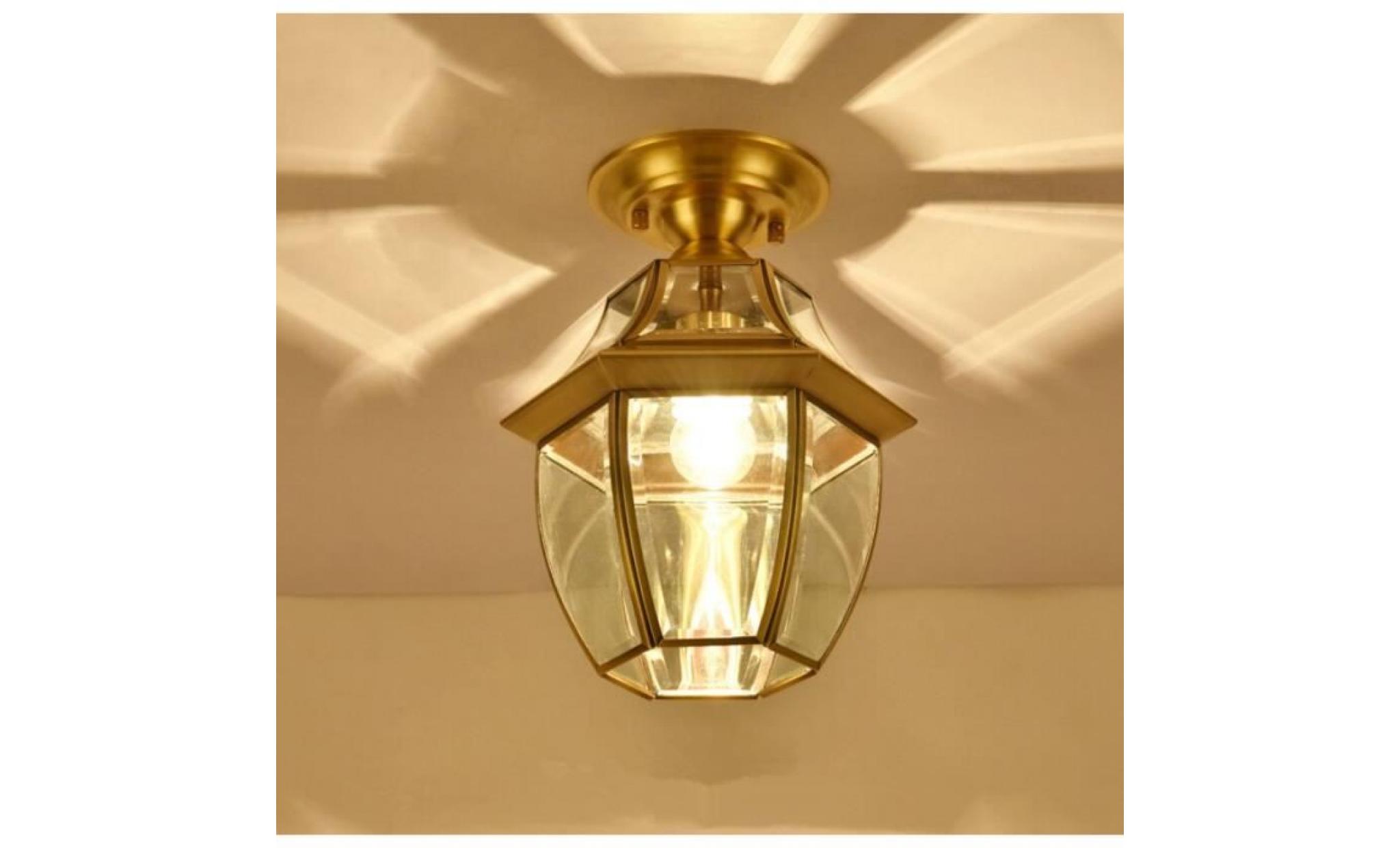 européen style lampe en cuivre nouveau simple créatif couloir aisle porche cage d'escalier plafond lamp l'éclairage applique murale