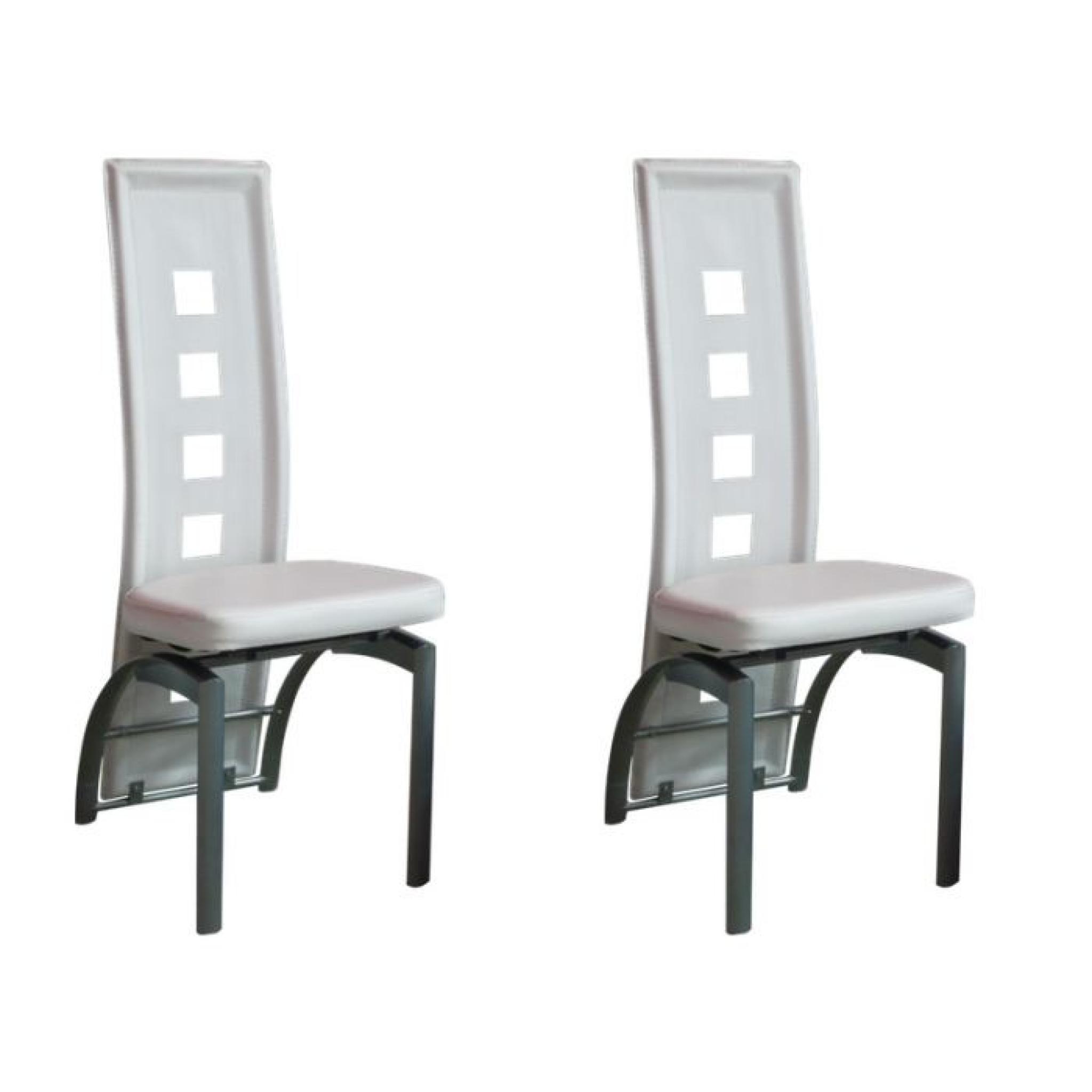 Eve - Lot 2 Chaises Blanches