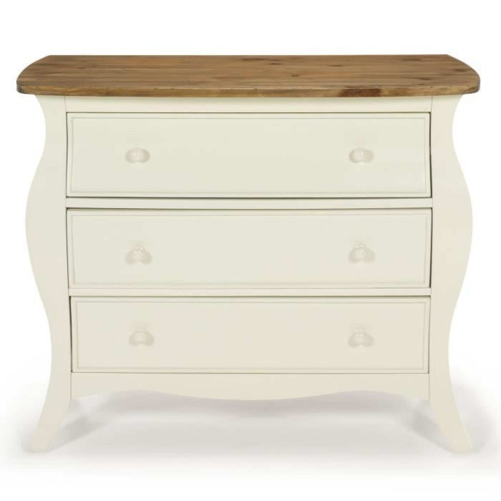 Evelyn Commode romantique 3 tiroirs