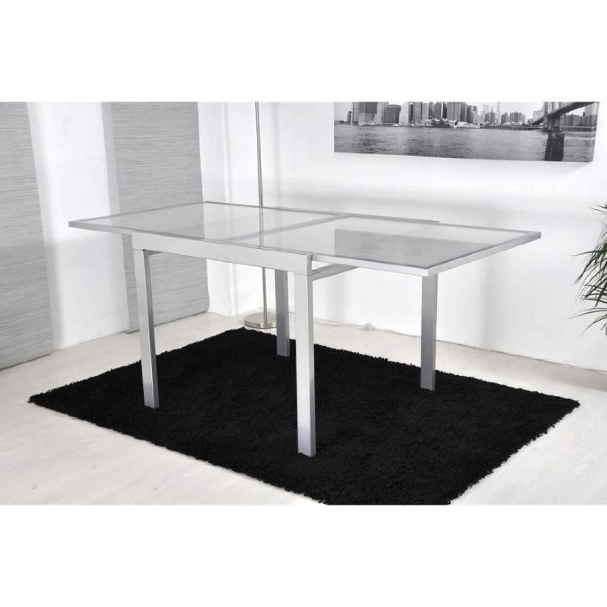 EXTEND Table extensible grise 90/180cm pas cher