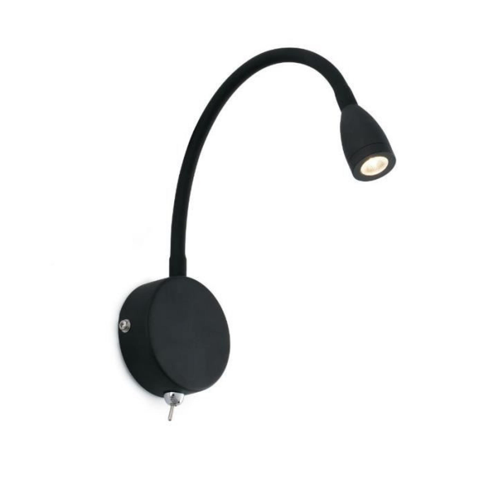 Faro - Applique Liseuse Loke LED - Noir - Interrupteur
