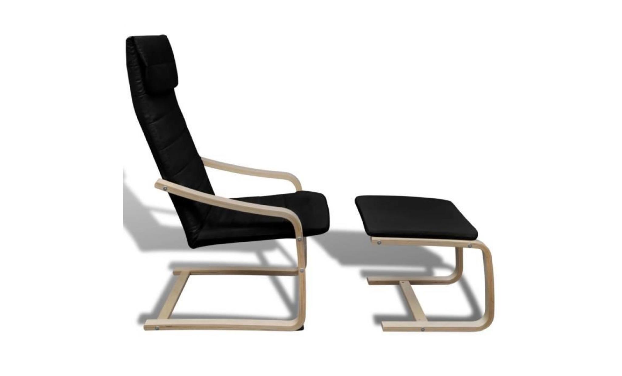 fauteuil avec cadre en bois cintré tissu noir fauteuil de bureau fauteuil gamer fauteuil scandinave pas cher