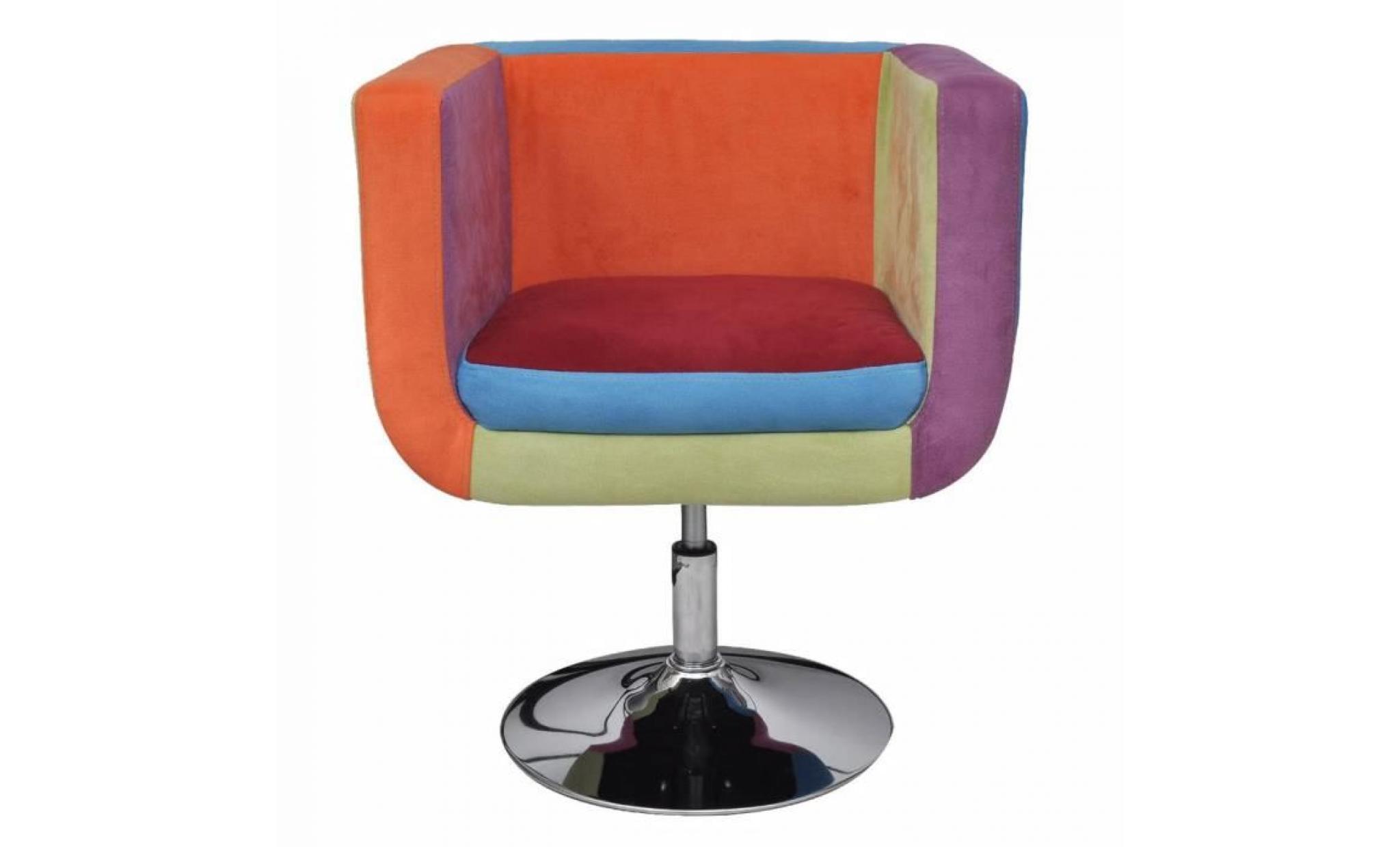 fauteuil avec design de patchwork cube tissu fauteuil scandinave fauteuil de jardin pas cher