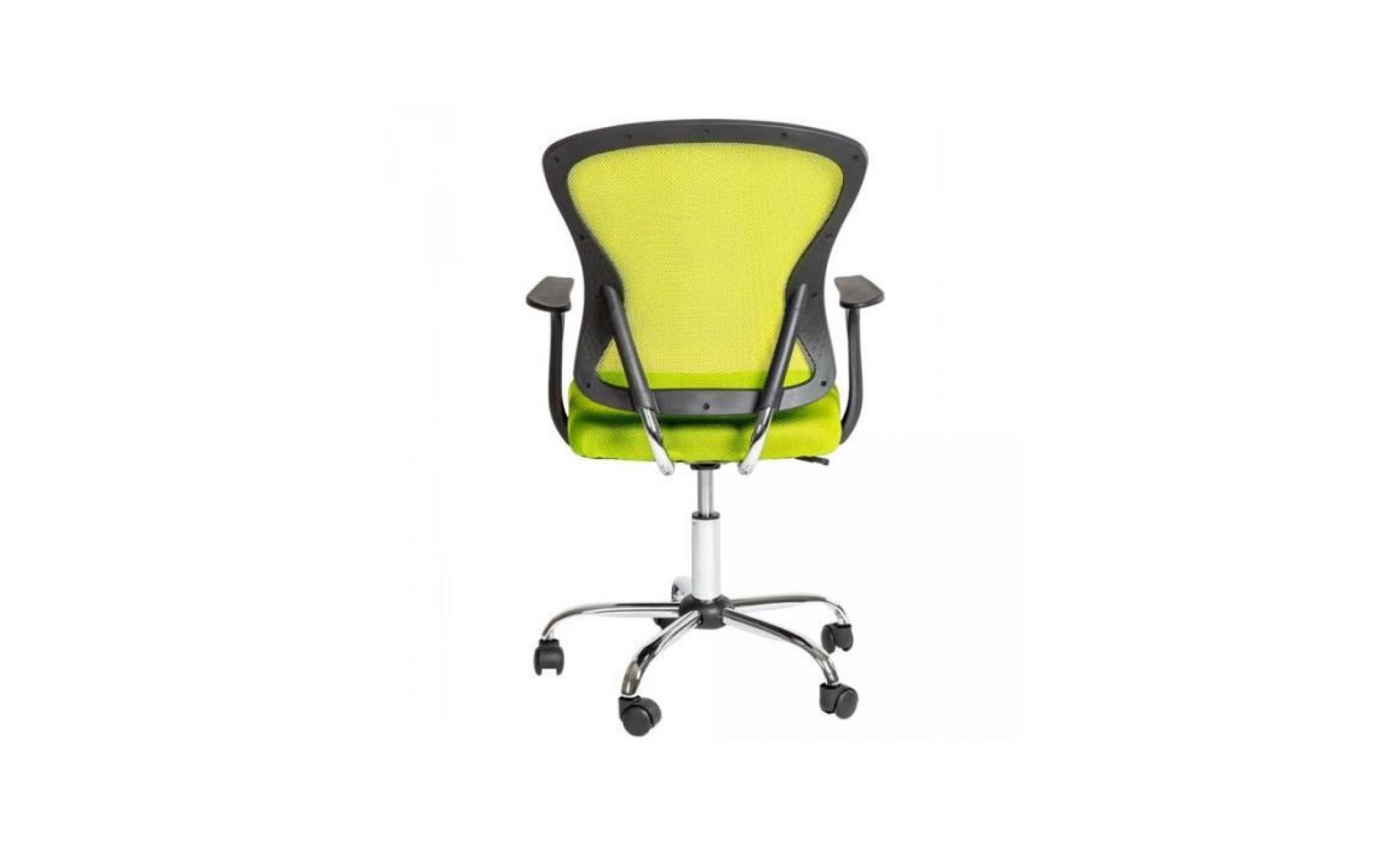 fauteuil de bureau chaise siège classique jaune 0508013 pas cher