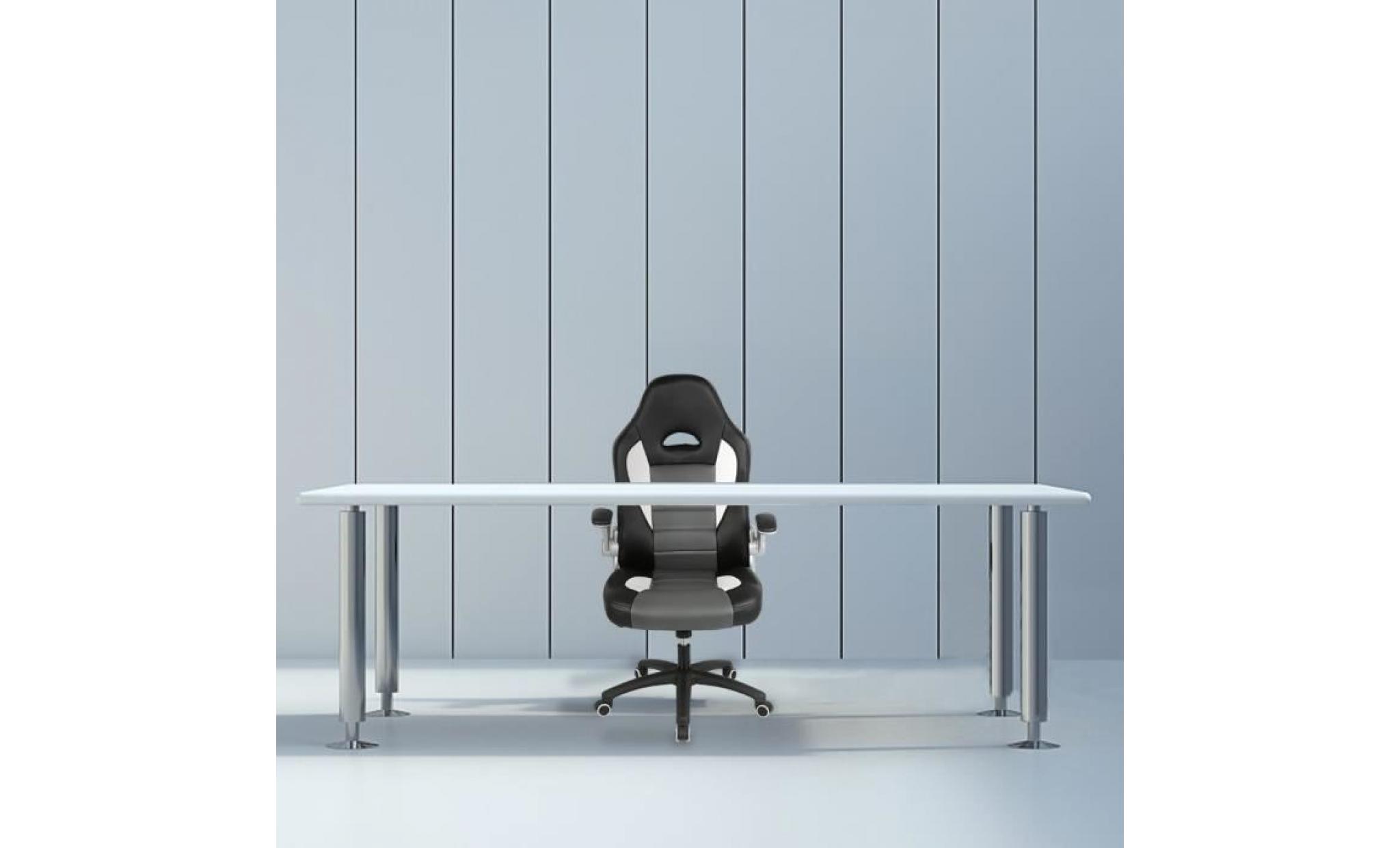 fauteuil chaise de bureau inclinable ergonomique design moderne noir pas cher
