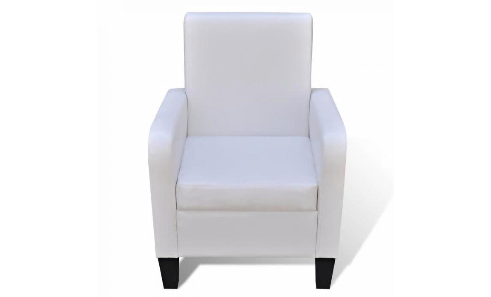 fauteuil cuir synthétique blanc fauteuil de bureau fauteuil gamer fauteuil scandinave pas cher