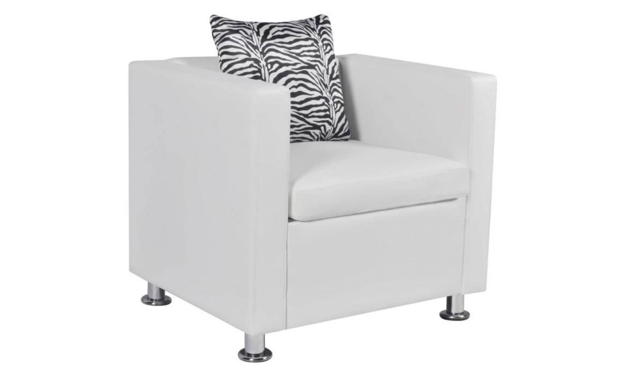 fauteuil cuir synthétique blanc fauteuil scandinave fauteuil relaxation