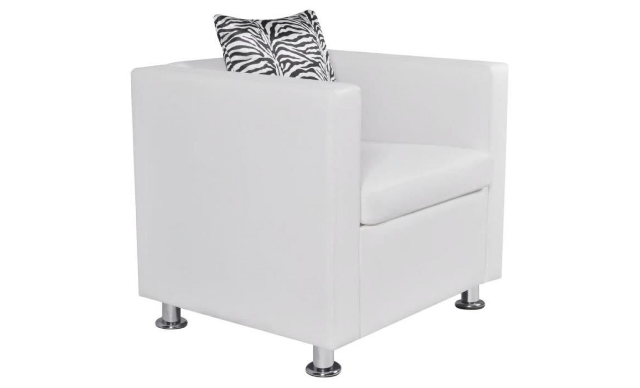 fauteuil cuir synthétique blanc fauteuil scandinave fauteuil relaxation pas cher