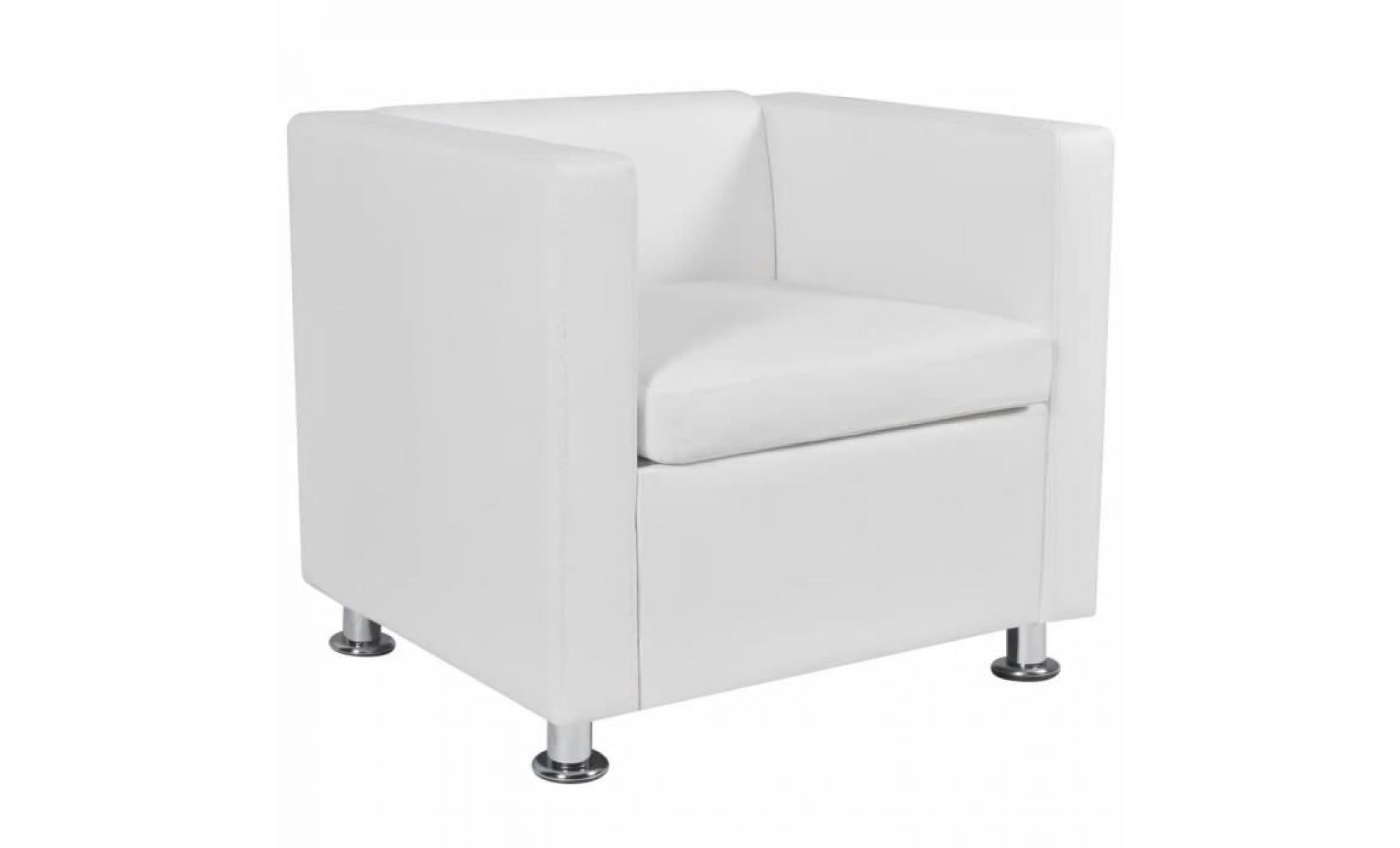 fauteuil cuir synthétique blanc fauteuil scandinave fauteuil relaxation pas cher