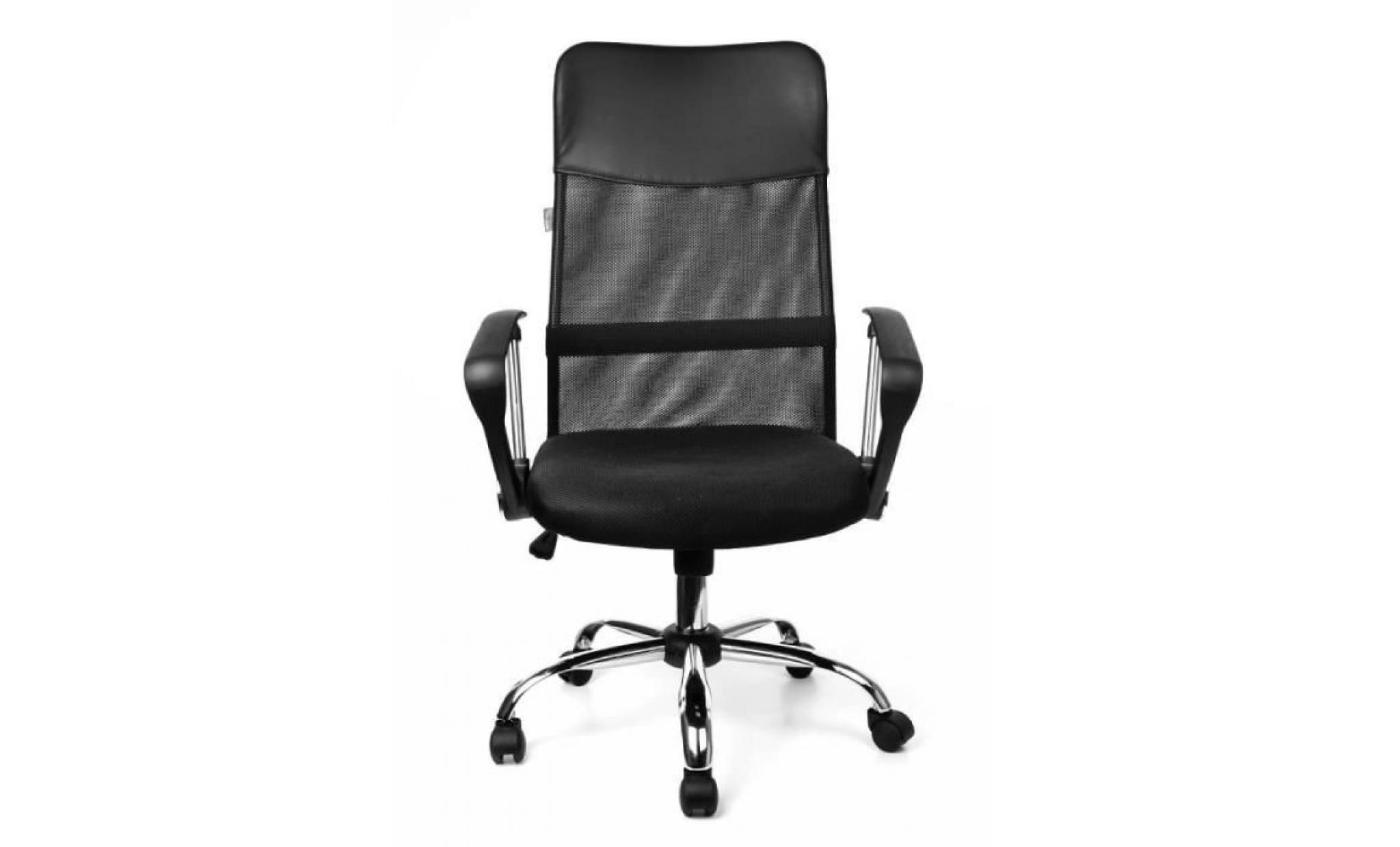 air plus noir fauteuil de bureau siège pivotant chaise en tissu pas cher